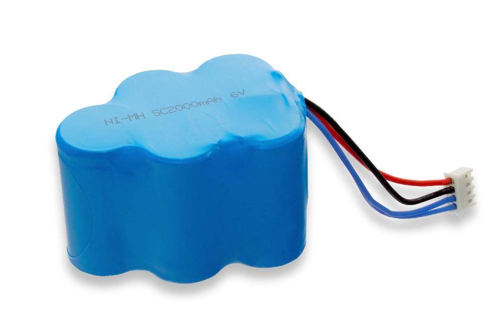 vhbw Akku Ersatz für 945-0005, 945-0006, 205-0001, 945-0024, LP43SC3300P5 für Staubsauger (2000 mAh, 6 V, NiMH)