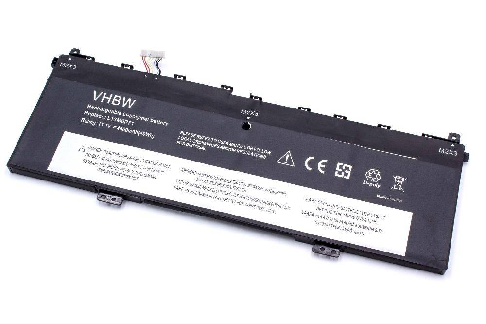vhbw Akku Ersatz für Lenovo L13S6P71, L13M6P71 für Notebook (4400 mAh, 11,1 V, Li-Ion)