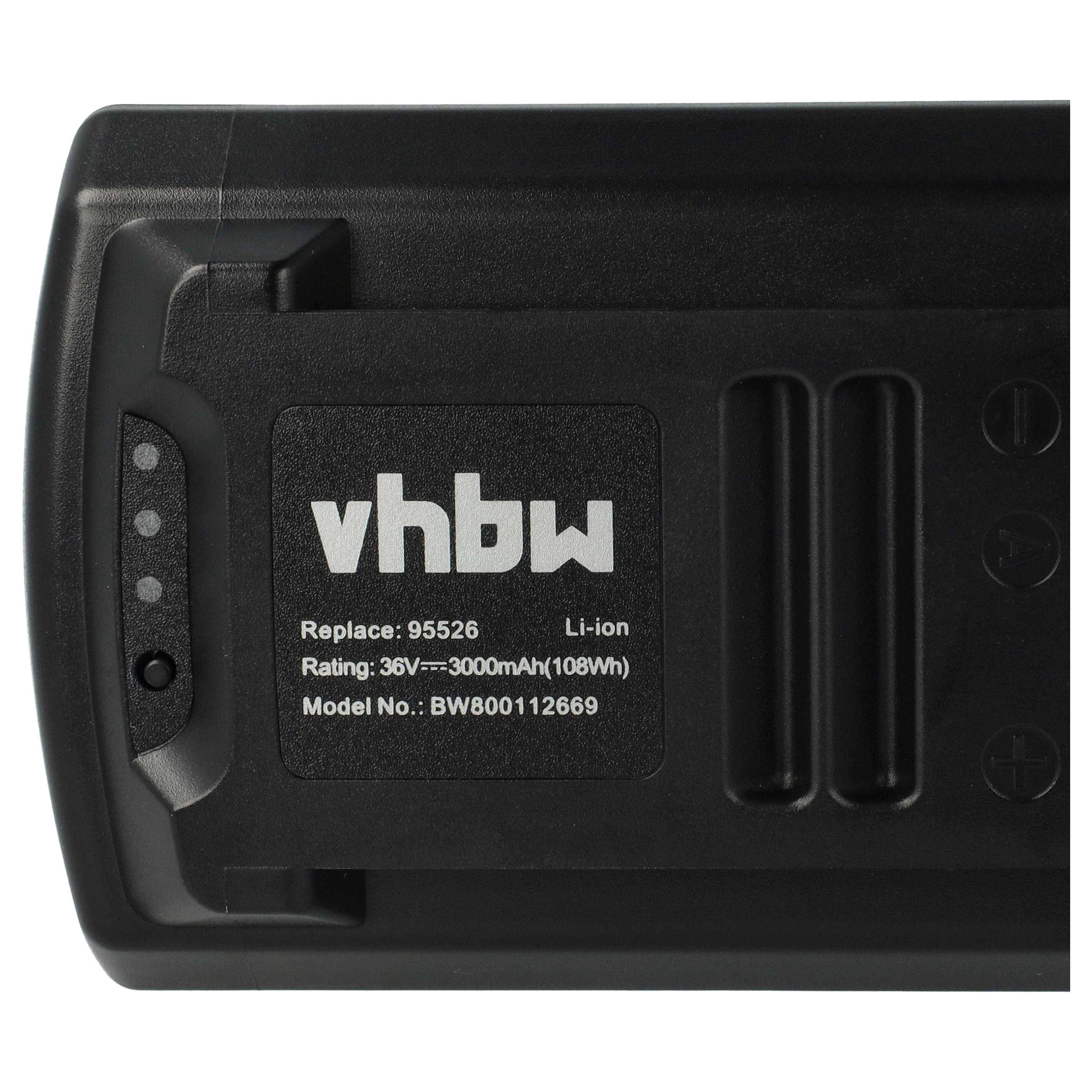 vhbw Akku kompatibel mit Güde Akku-Freischneider Li-Ion (95665) Elektrowerkzeug (3000 mAh, Li-Ion, 36 V)