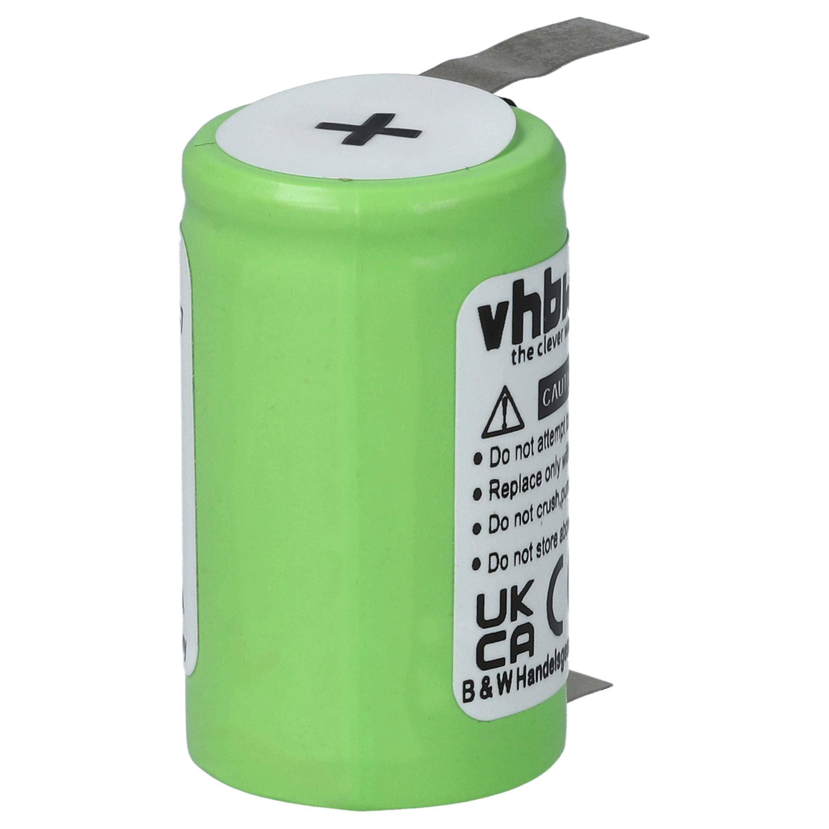 vhbw Akku kompatibel mit Braun 5563, 5556, 3550, 3510, 2501, 3525, 2500, 3512, 2515, 2505, 3000 Rasierer (1100 mAh, 1,2 V, NiMH)
