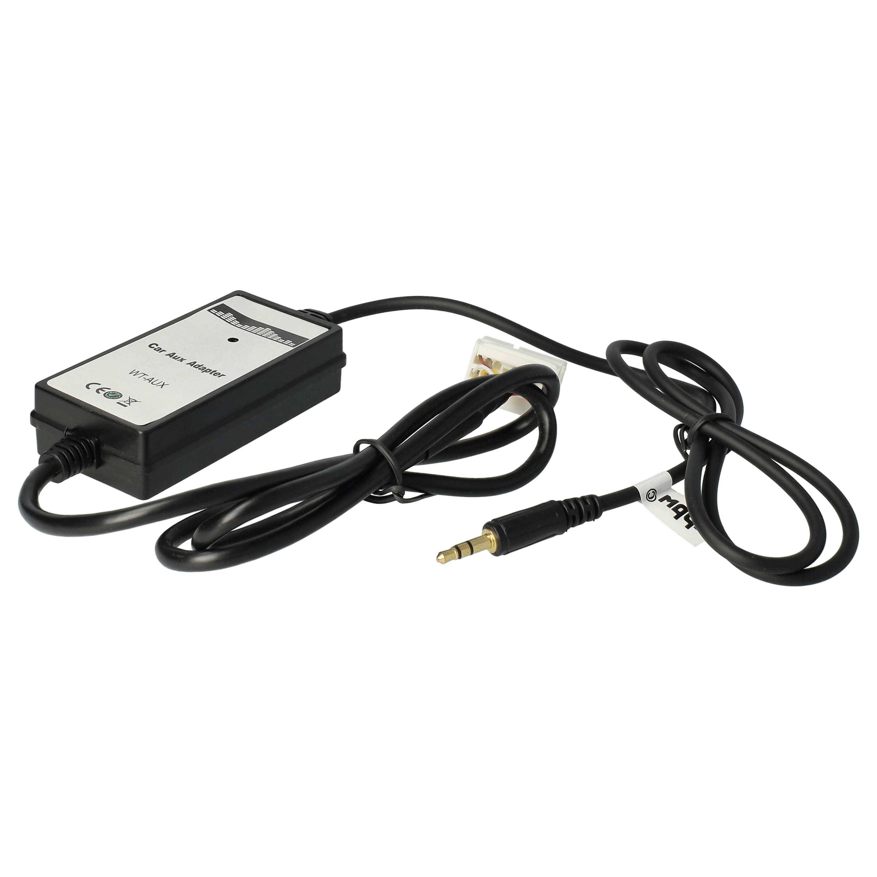 vhbw AUX Audio Adapter Kabel KFZ Radio (145 cm) kompatibel mit Honda Bj. 2002-11 Fit, City Auto, Autoradio