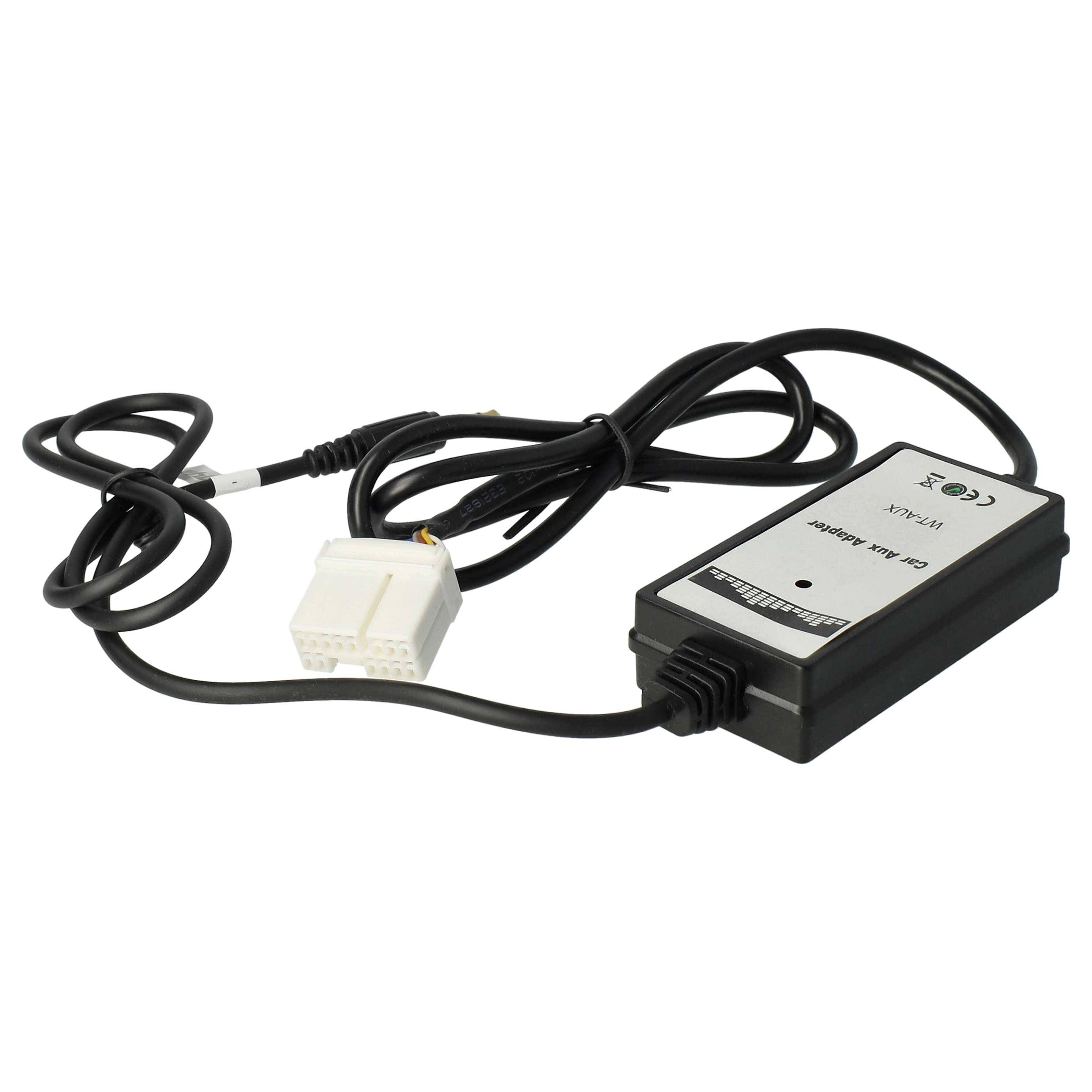 vhbw AUX Audio Adapter Kabel KFZ Radio (145 cm) kompatibel mit Honda Bj. 2002-11 Fit, City Auto, Autoradio