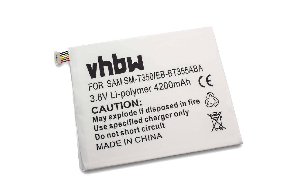 vhbw Li-Polymer Akku 4200mAh (3.8V) kompatibel mit Tablet Netbook Pad Samsung Galaxy Tab A 8.0, A 8.0 SM-T350, SM-P350, SM-T350 Ersatz für