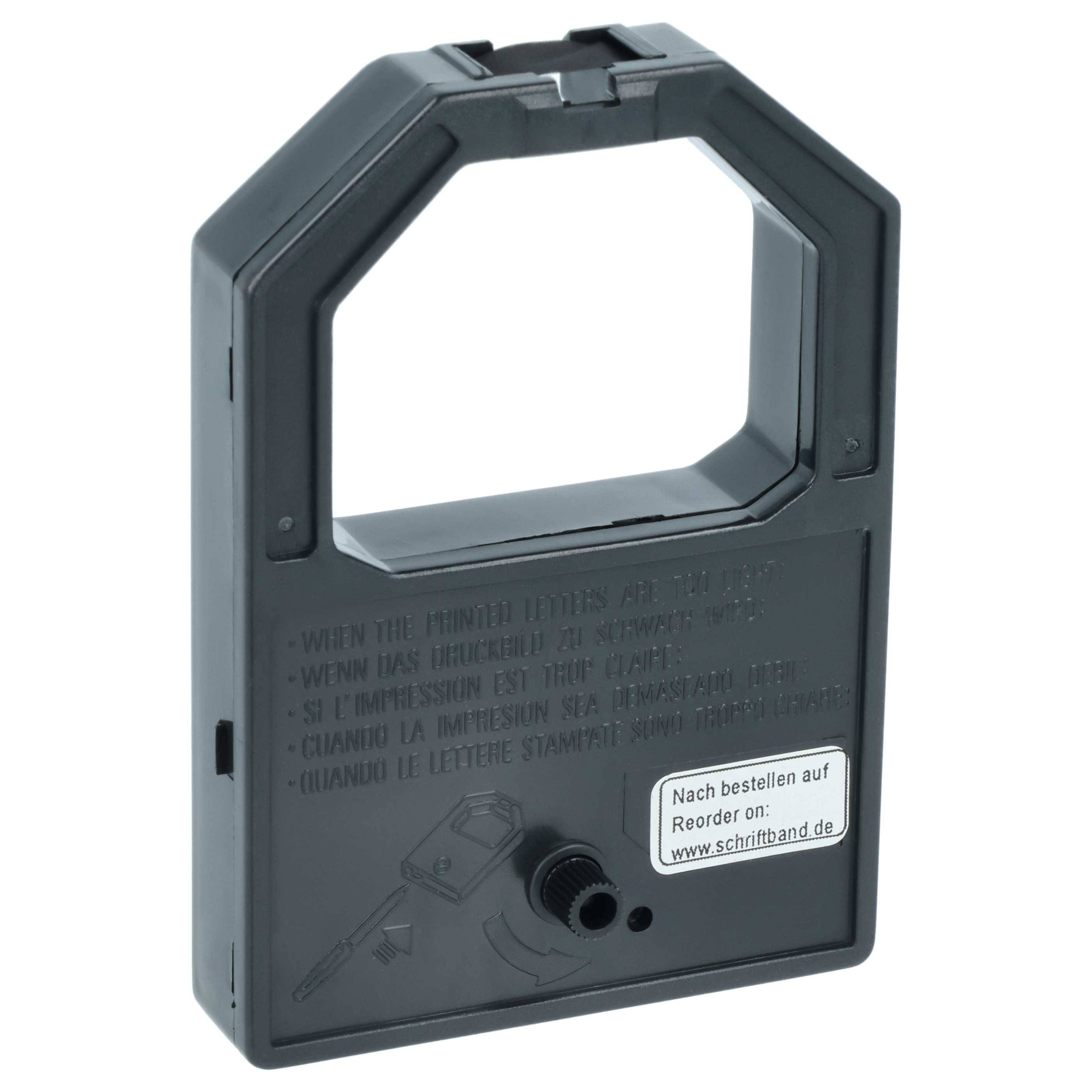 vhbw Farbband Schriftband kompatibel mit Panasonic KX-P 1030, KX-P 1000, KX-P 1031, KX-P1080 Nadeldrucker, Bondrucker - Schwarz