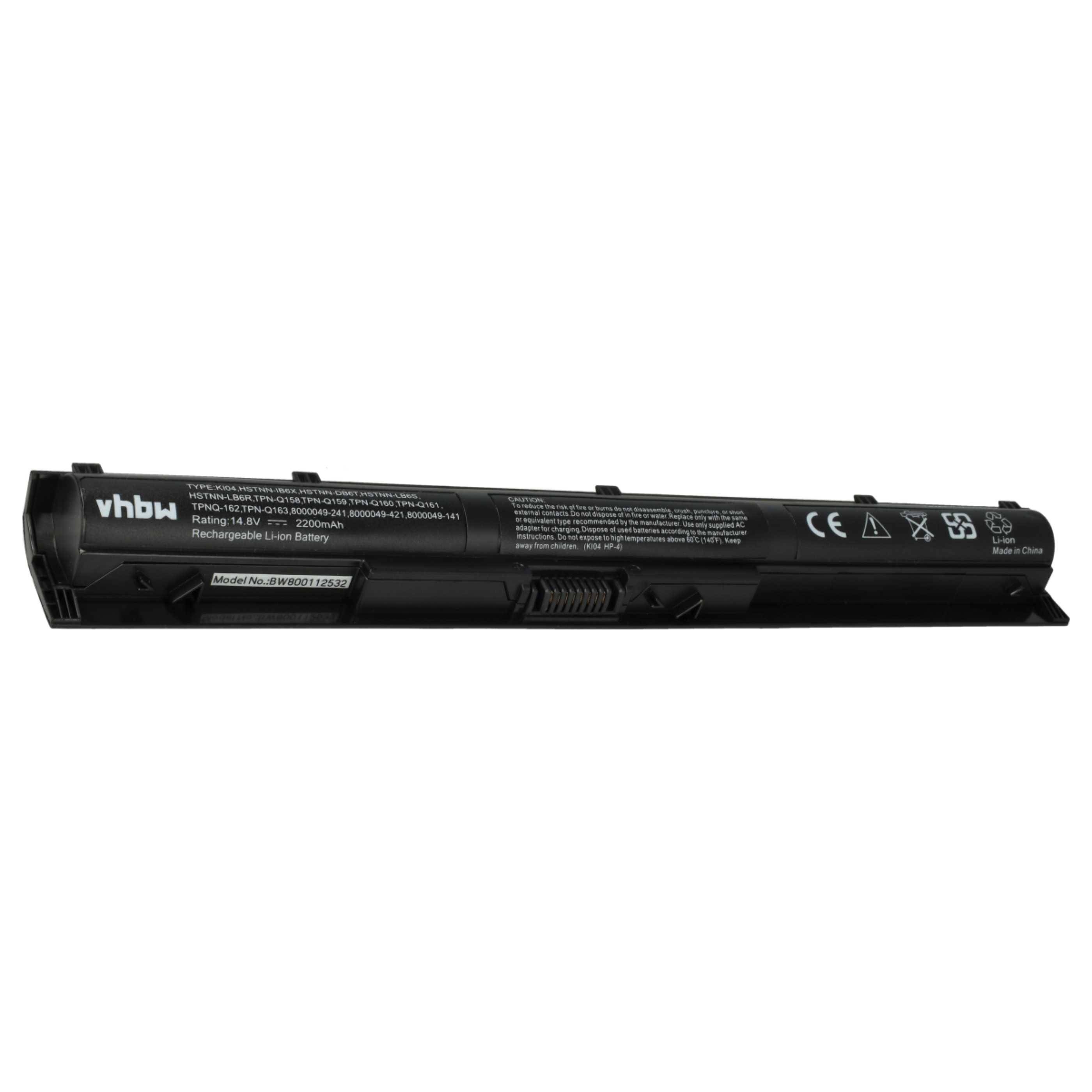 vhbw Akku kompatibel mit HP Pavilion 15-ab525tx, 15-ab524tx, 15-ab292tx, 15-ab294tx, 15-ab293 Notebook (2200 mAh, 14,8 V, Li-Ion)