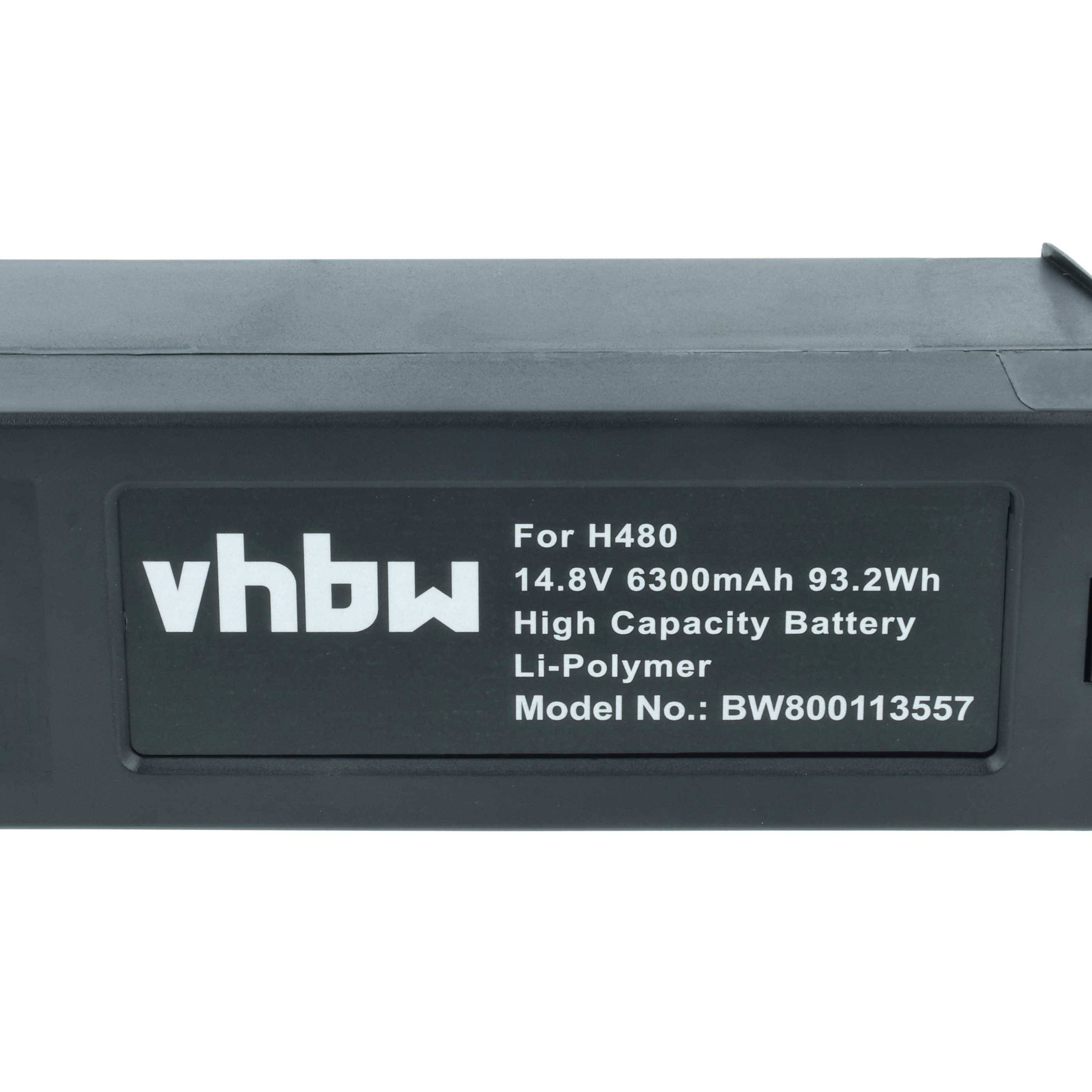 Schwarze Batterie mit Aufschrift „vhbw