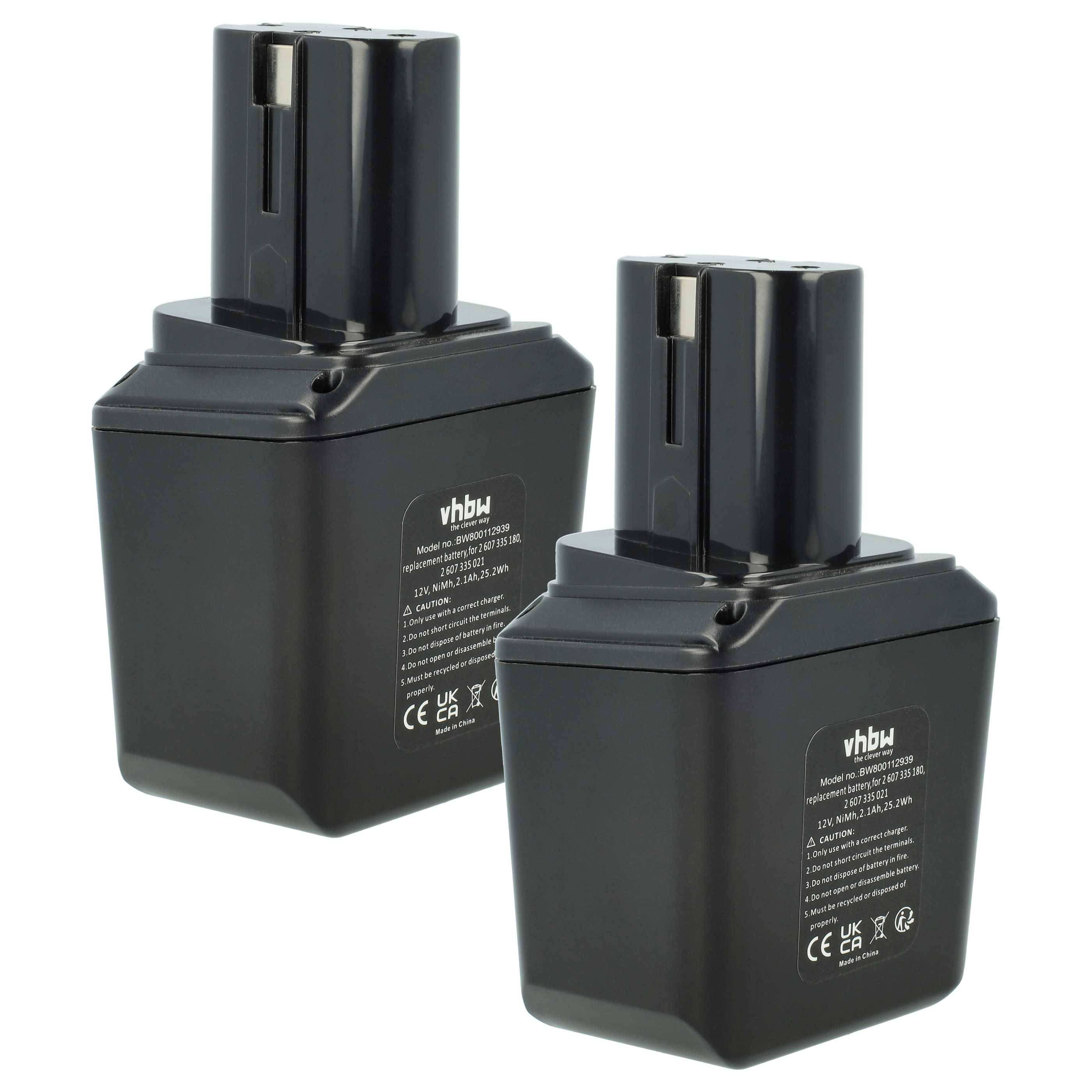 vhbw 2x Akku kompatibel mit ORGAPACK OR-T85, OR-T85X Werkzeug (2100 mAh, NiMH, 12 V)