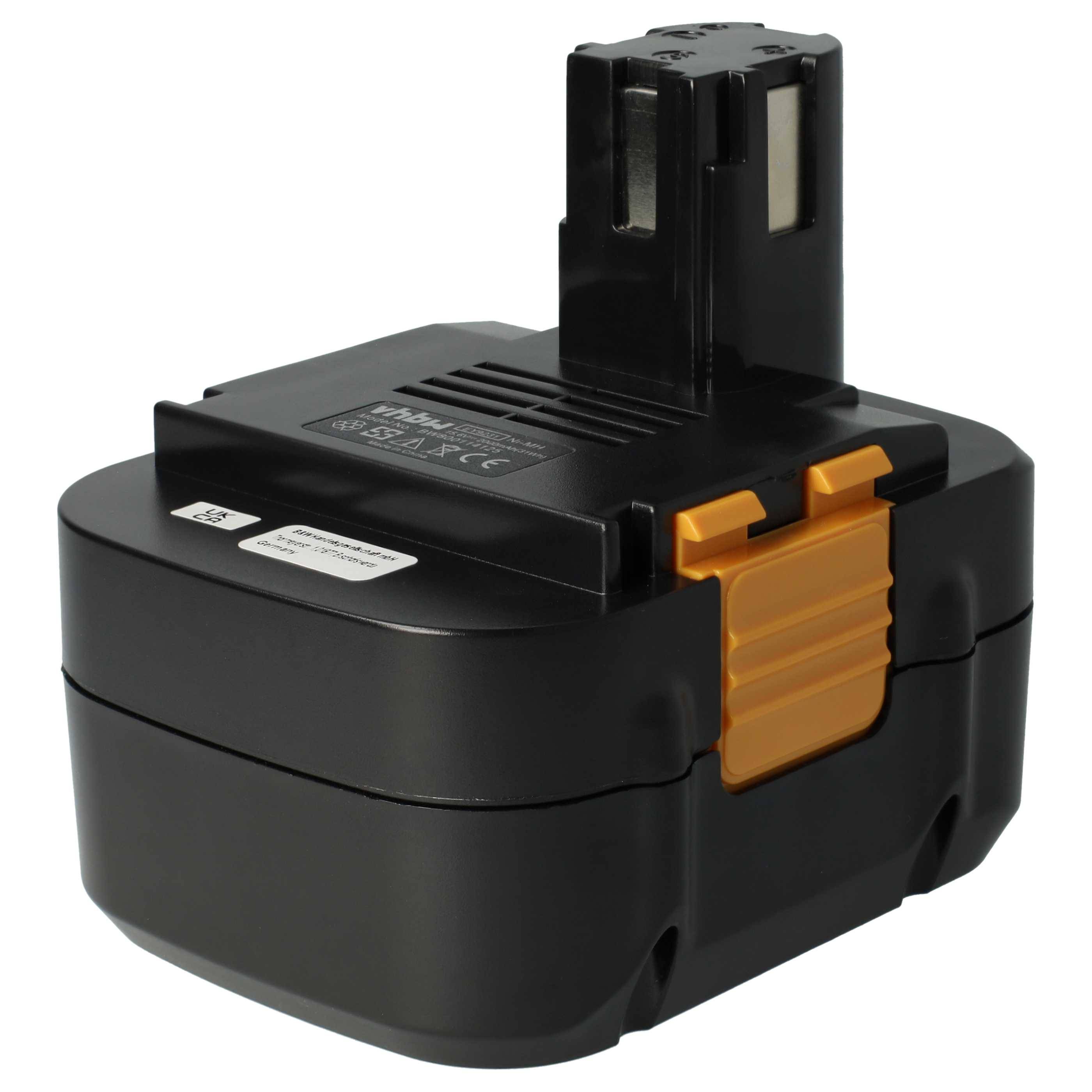 vhbw 1x Akku Ersatz für Panasonic EY9219, EY9137, EY9136B, EY9136, EY9227, EY9225, EY9223, EY9221 für Werkzeug (2000 mAh, NiMH, 15,6 V)