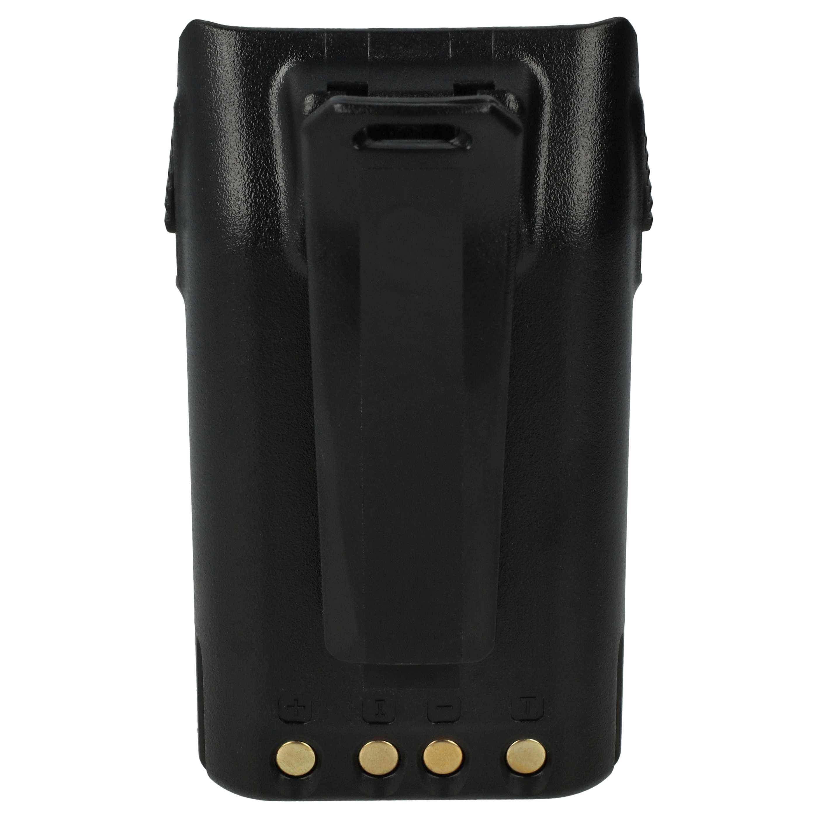 vhbw Akku kompatibel mit Wouxun KG-699, KG-699E, KG-801, KG-703, KG-703E Funkgerät, Walkie Talkie (3200 mAh, 7,4 V, Li-Ion) + Gürtelclip