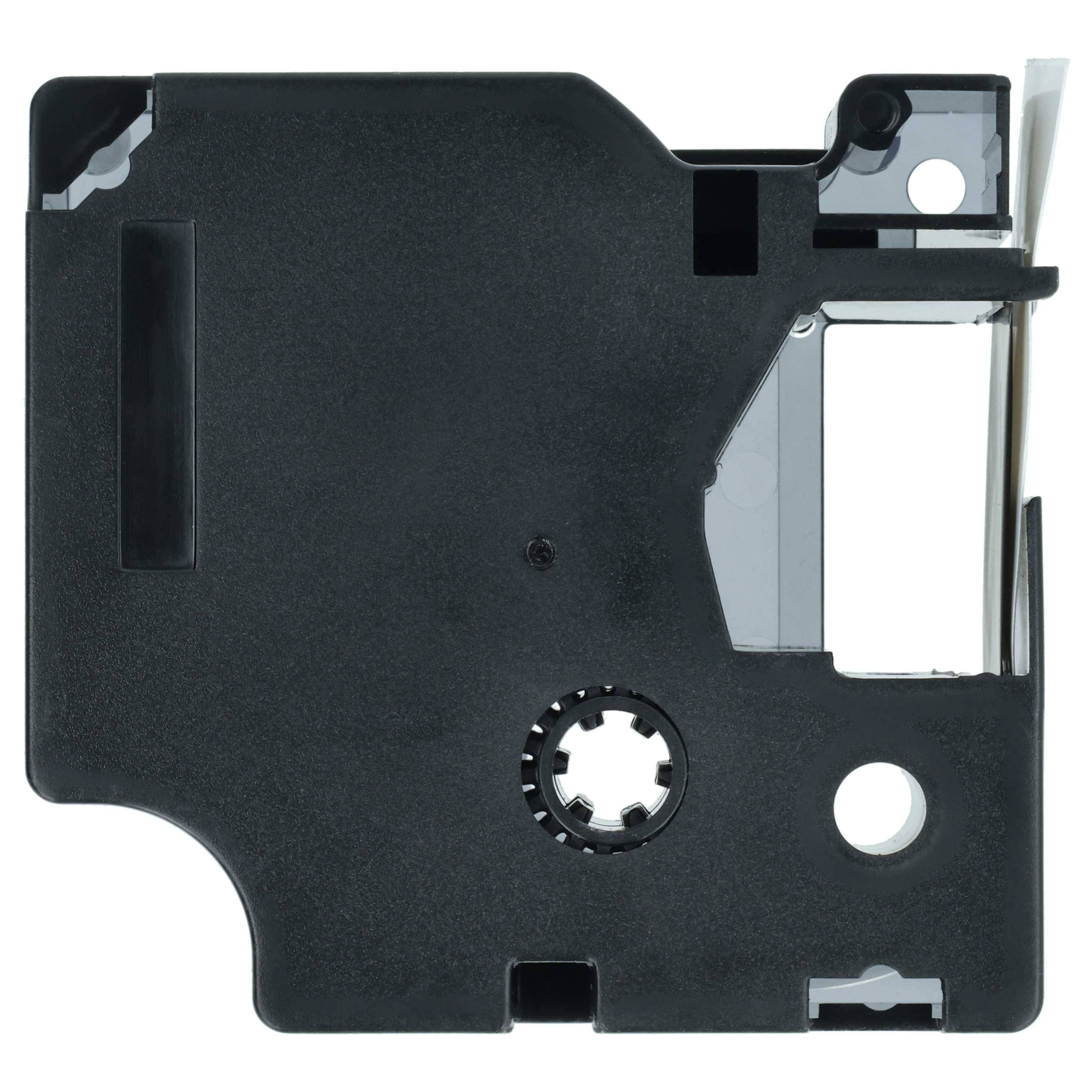vhbw 5x Schriftband-Kassette kompatibel mit Dymo Rhino 6000, 5000, 5200, 4200, 3000, 1000 Etiketten-Drucker 5,5m x 24mm Schwarz auf Weiß, Vinyl