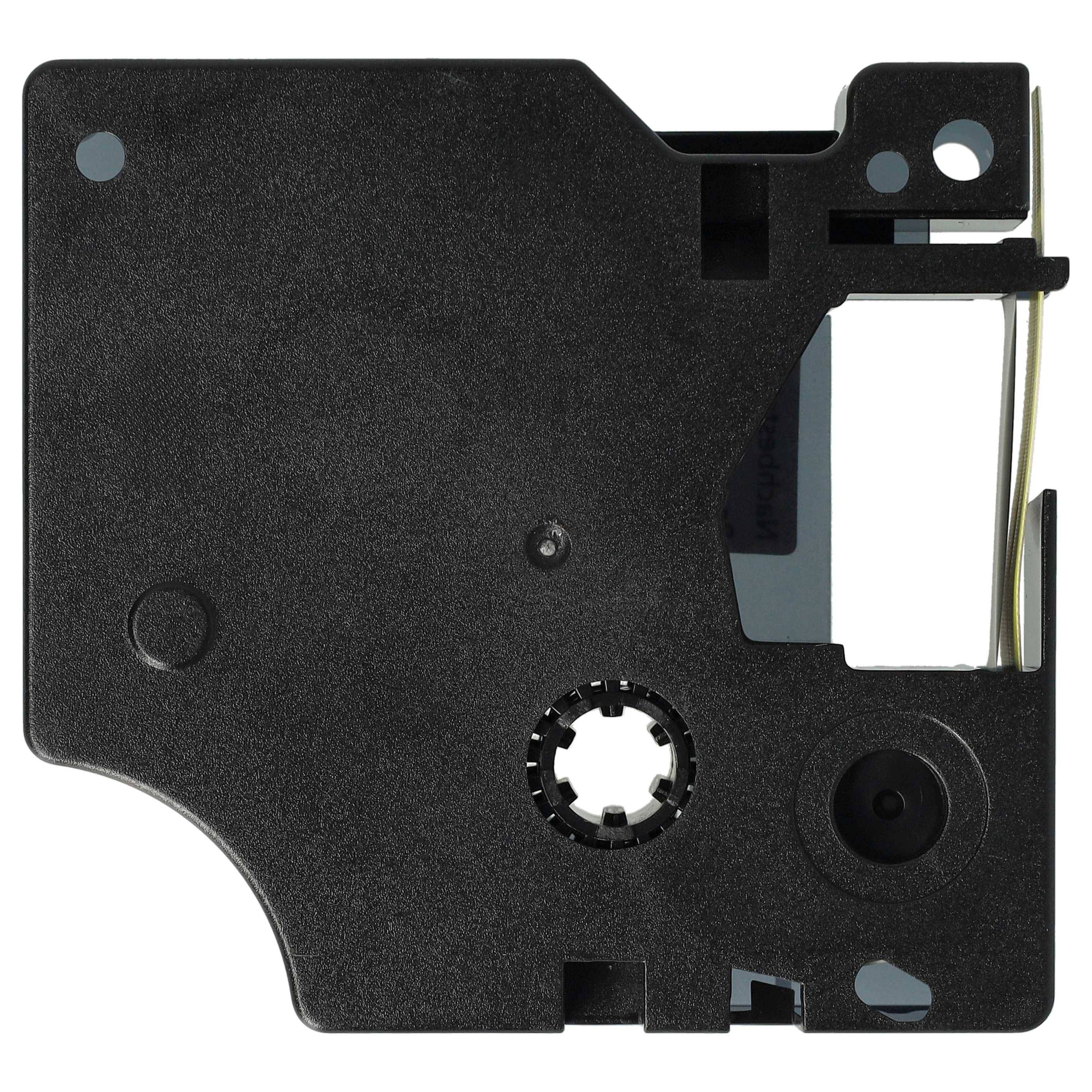 vhbw Schriftband-Kassette kompatibel mit 3M PL300, PL100, PL200 Etiketten-Drucker 3,5m x 12mm Schwarz auf Gelb, Nylon