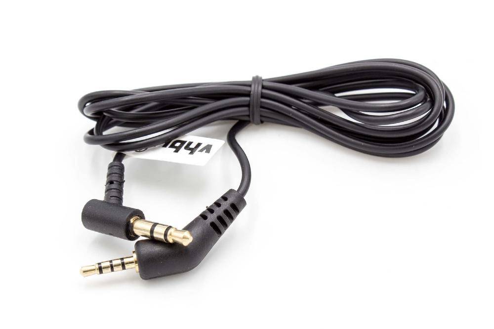 vhbw Audio AUX Kabel kompatibel mit Bose QuietComfort 3, QC3 Kopfhörer - Audiokabel 3,5 mm Klinkenstecker, 120 cm Schwarz