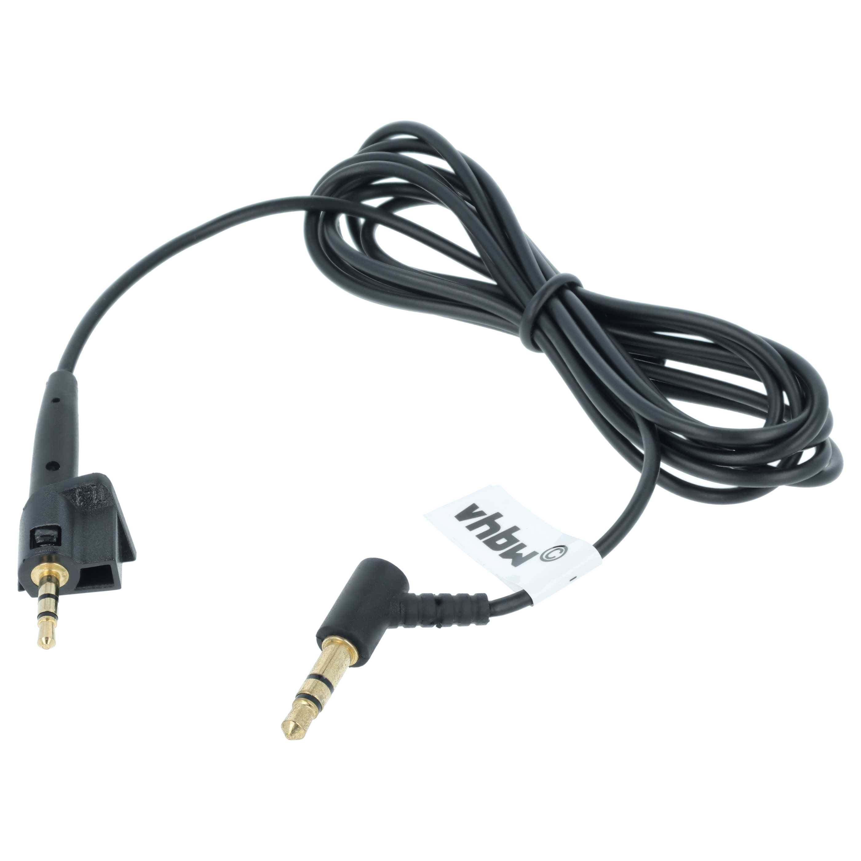 vhbw Audio AUX Kabel kompatibel mit Bose AE2, AE2i Kopfhörer - Audiokabel 3,5 mm Klinkenstecker, 120 cm Schwarz
