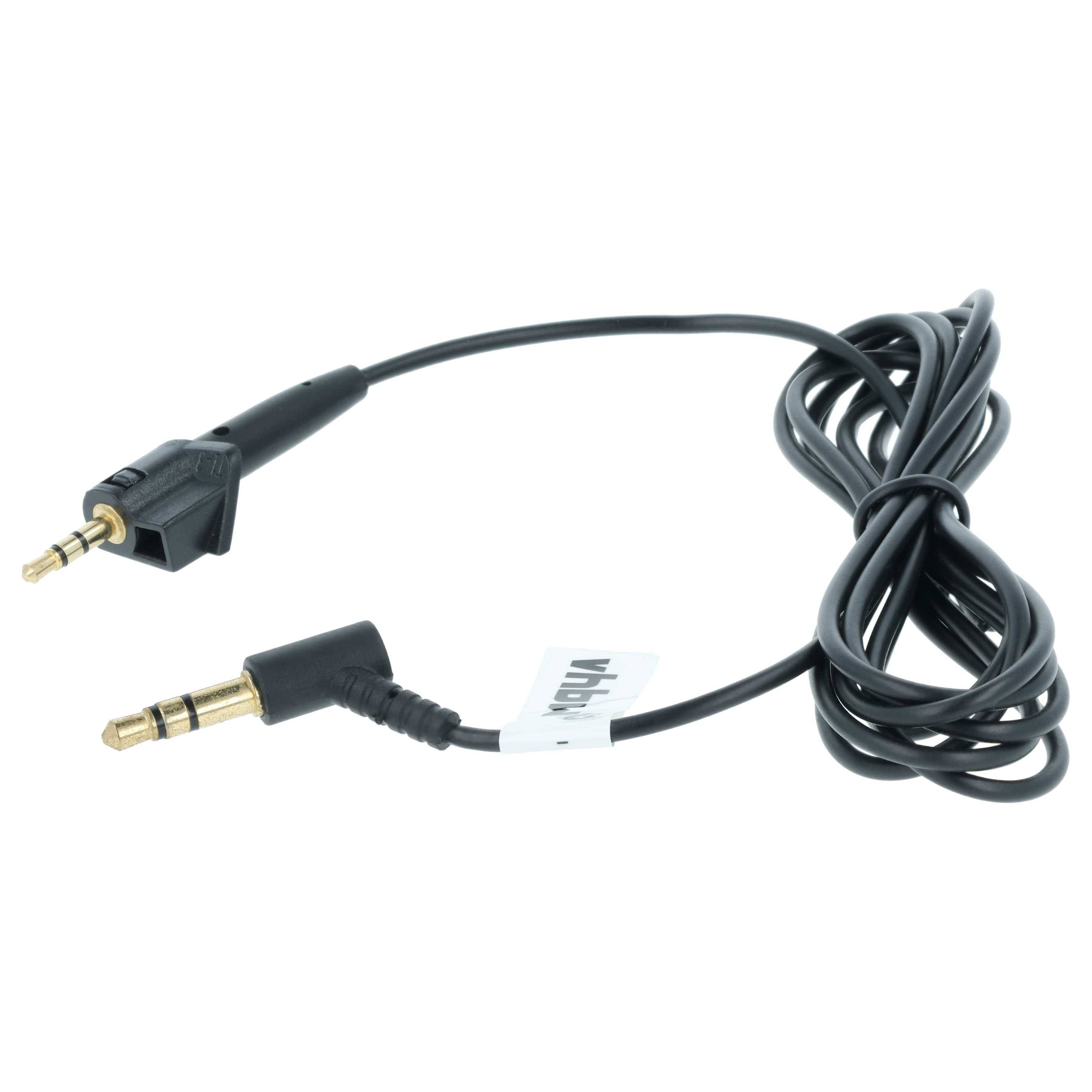 vhbw Audio AUX Kabel kompatibel mit Bose AE2, AE2i Kopfhörer - Audiokabel 3,5 mm Klinkenstecker, 120 cm Schwarz