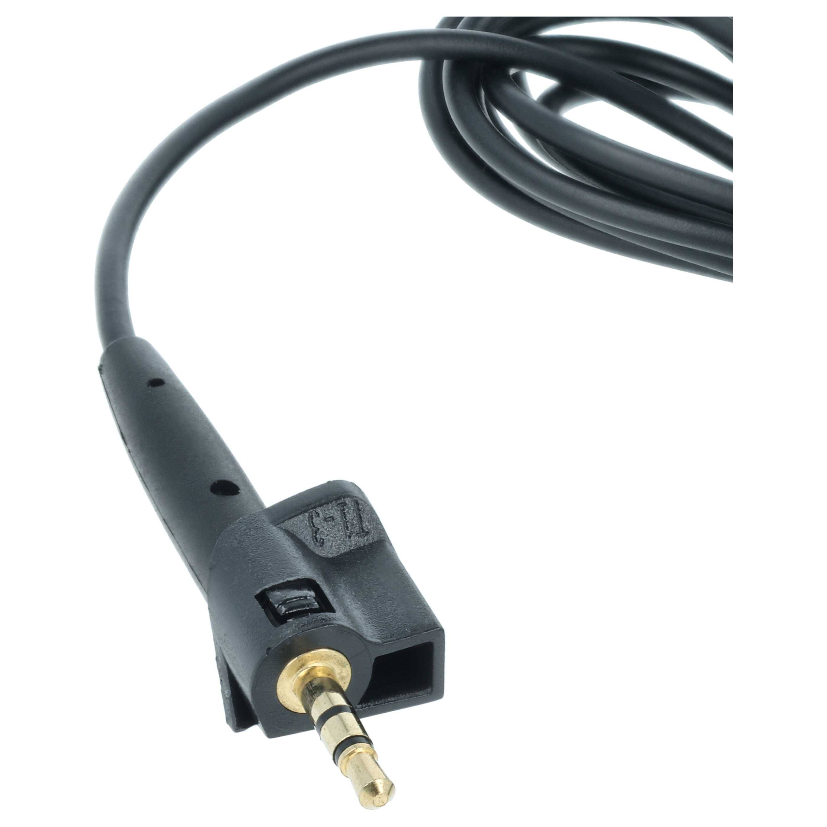 vhbw Audio AUX Kabel kompatibel mit Bose AE2, AE2i Kopfhörer - Audiokabel 3,5 mm Klinkenstecker, 120 cm Schwarz