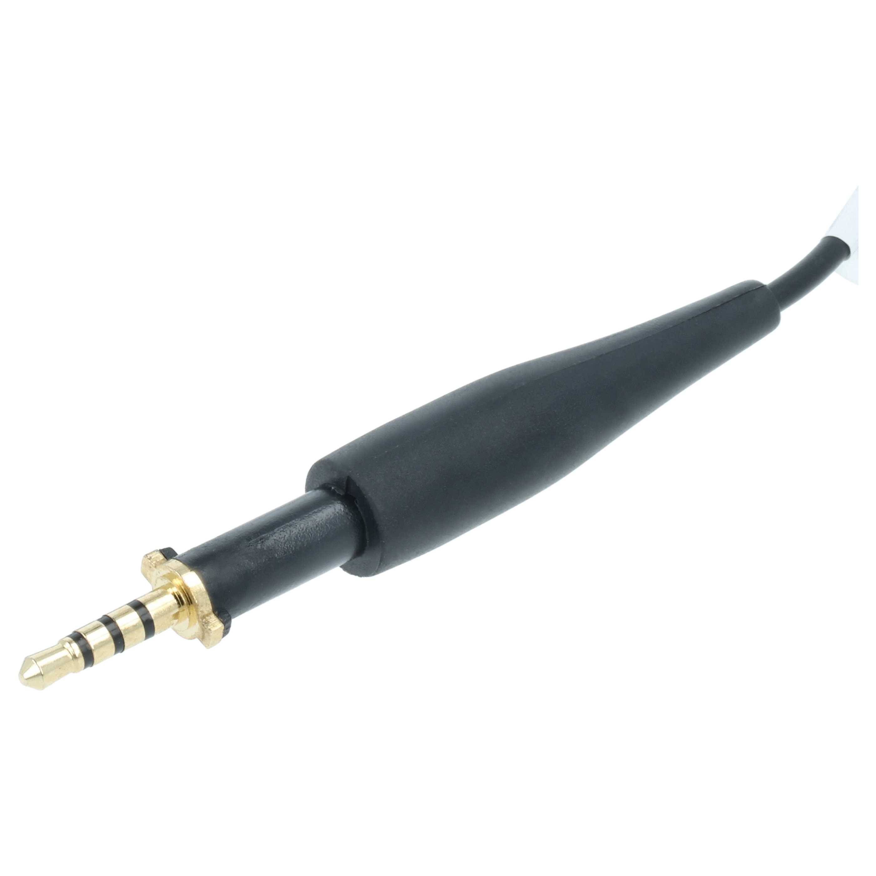 vhbw Audio AUX Kabel kompatibel mit AKG K480, K452, K451, K450, K430, K490, K495, Q460 Kopfhörer - Audiokabel 3,5 mm Klinkenstecker, 110 cm Schwarz
