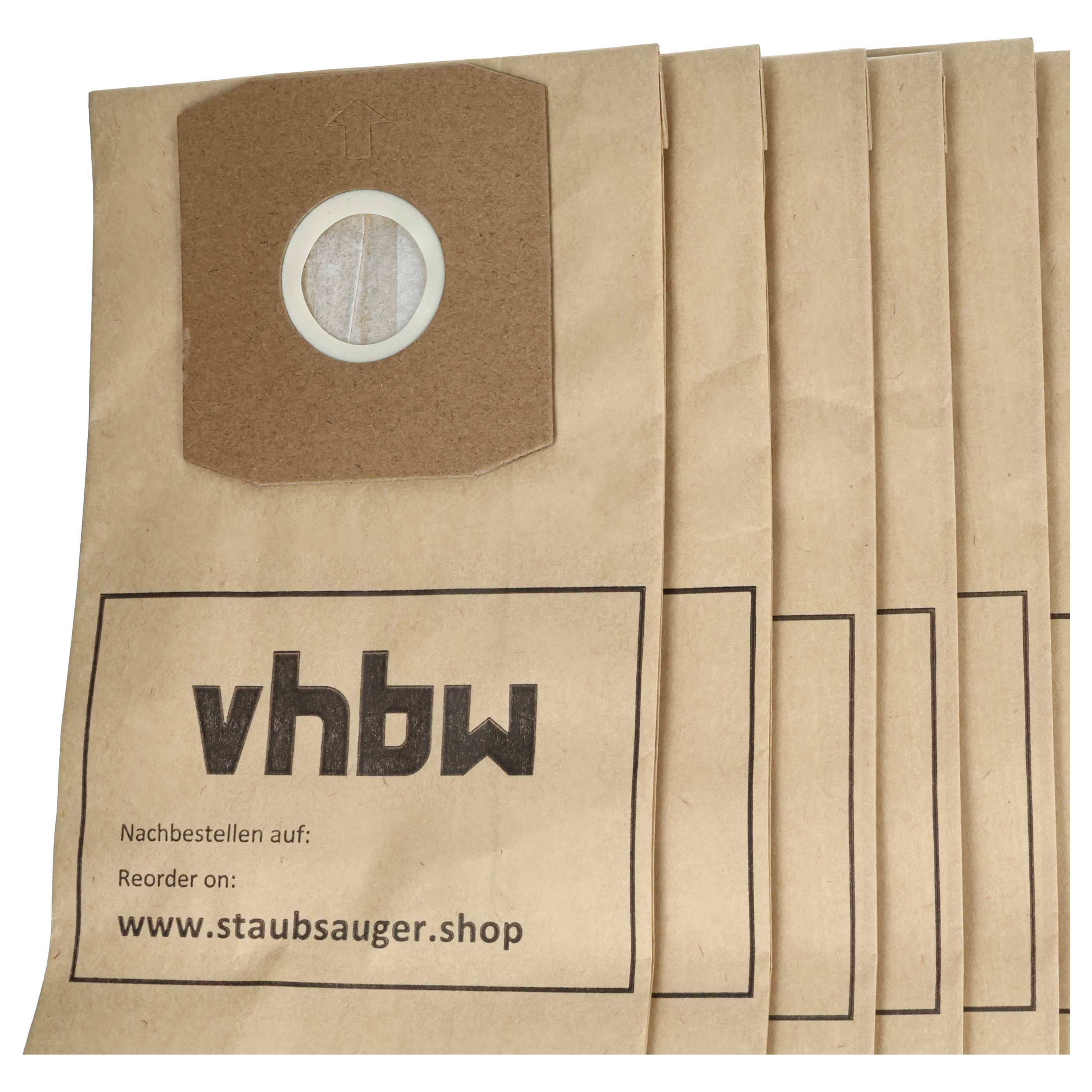 vhbw 50x Staubsaugerbeutel kompatibel mit Daewoo Fortis, RC- 1650, RC-1650, RC-300, 970070 Staubsauger - Papier, 27,5cm x 16cm, Sandfarben