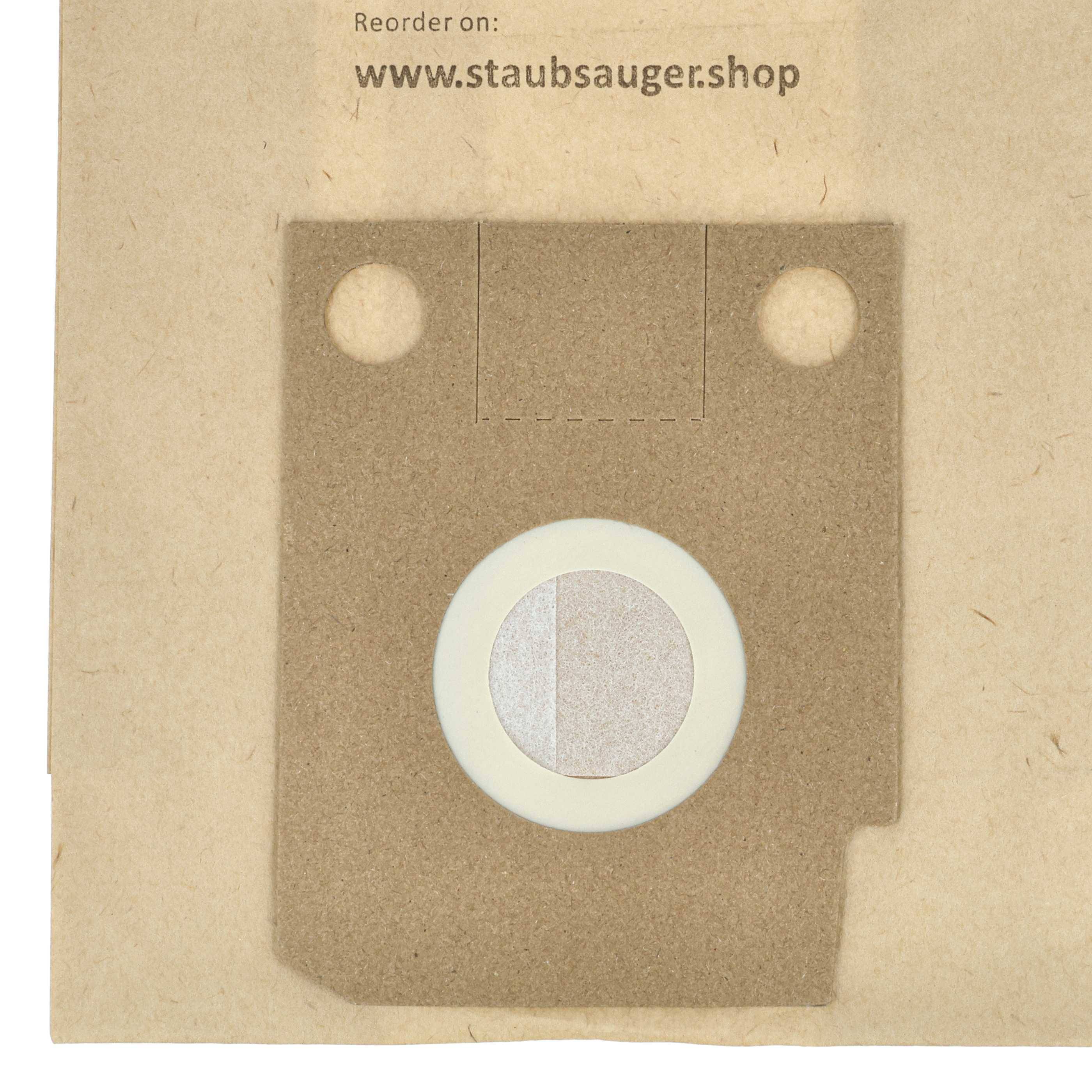 vhbw 50x Staubbeutel kompatibel mit Hoover SC 86 Supersprint, SC 85 Supersprint Staubsauger - 28cm x 25cm Sandfarben
