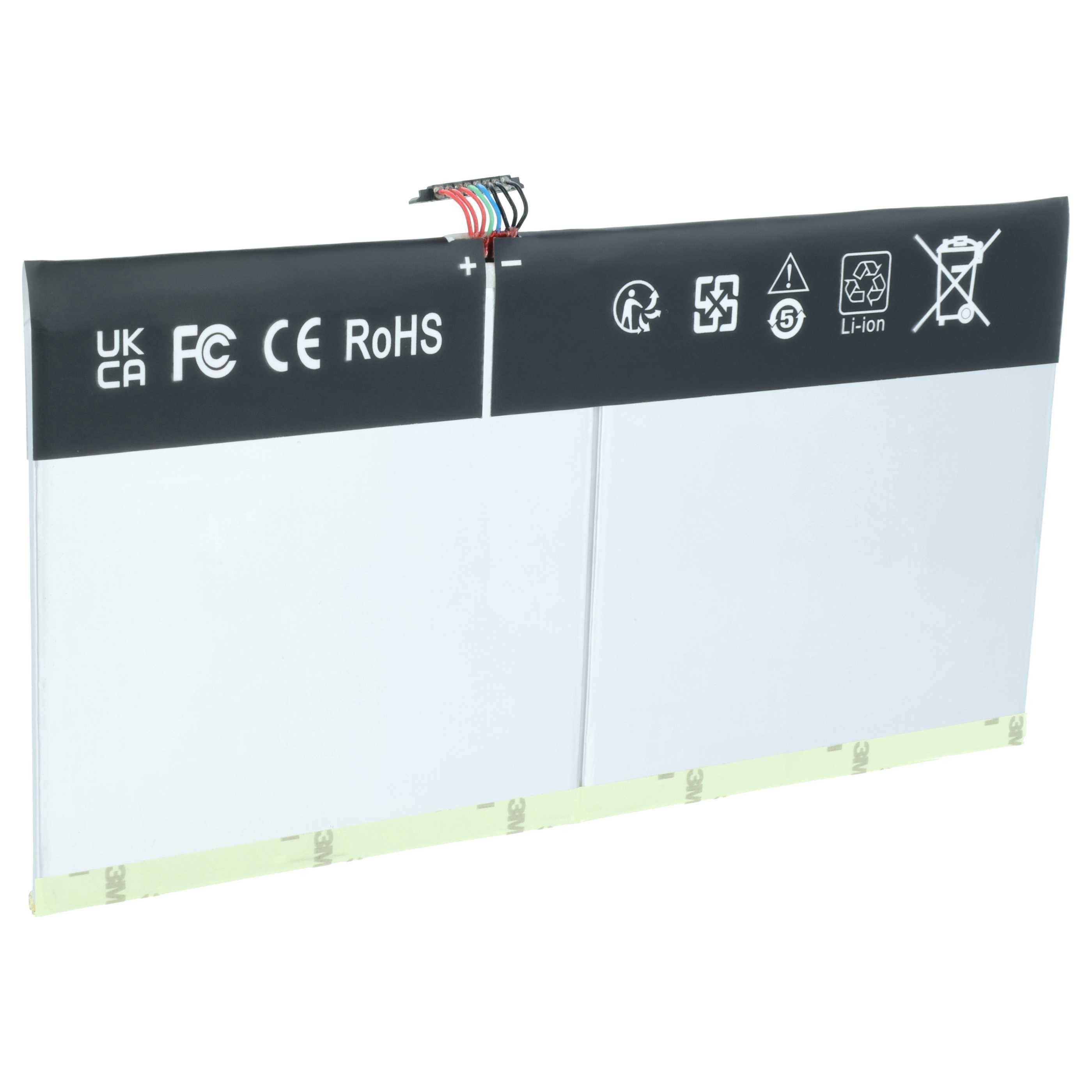 vhbw Akku Ersatz für Asus C12-N1435 | C12N1435 für Tablet Pad (7800 mAh, 3,8 V, Li-Polymer)