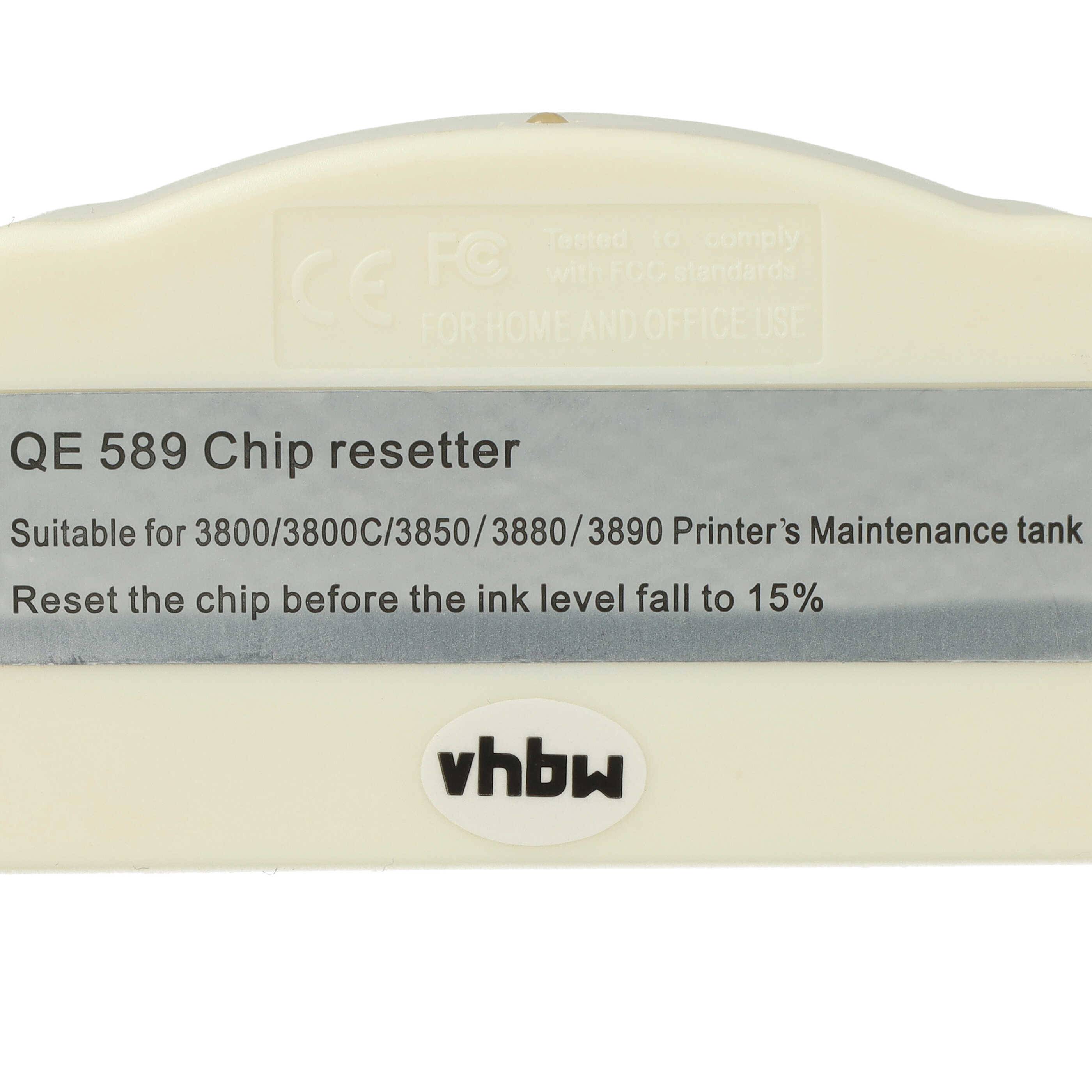 vhbw Chip Resetter kompatibel mit Epson Stylus Pro 3890, 3880, 3800C, 3800, 3850, 3805 Drucker, Tintenpatrone