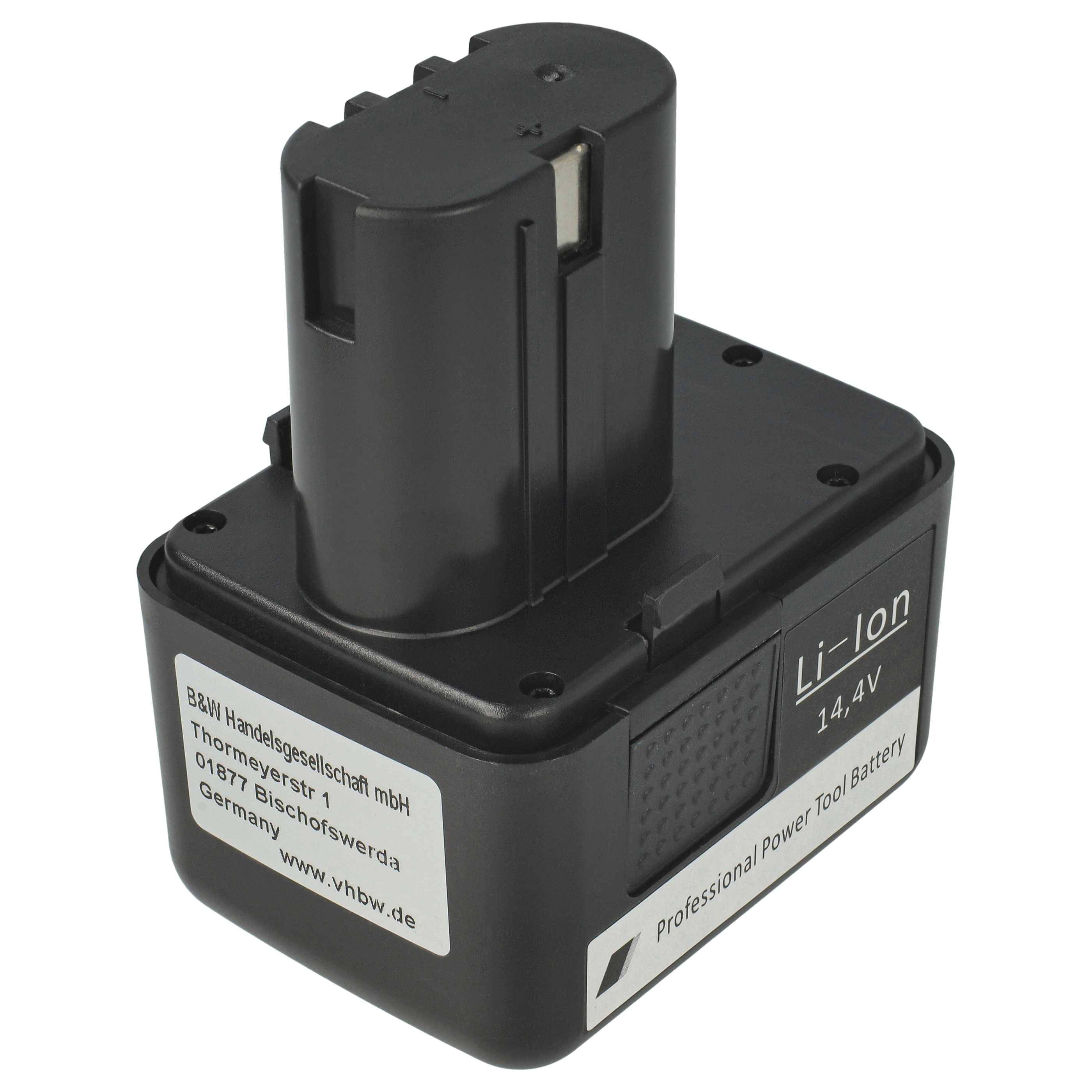 vhbw 3x Akku Ersatz für Gesipa 7251045, 7251049 für Werkzeug, Blindniet-Setzgerät (1500 mAh, Li-Ion, 14,4 V)