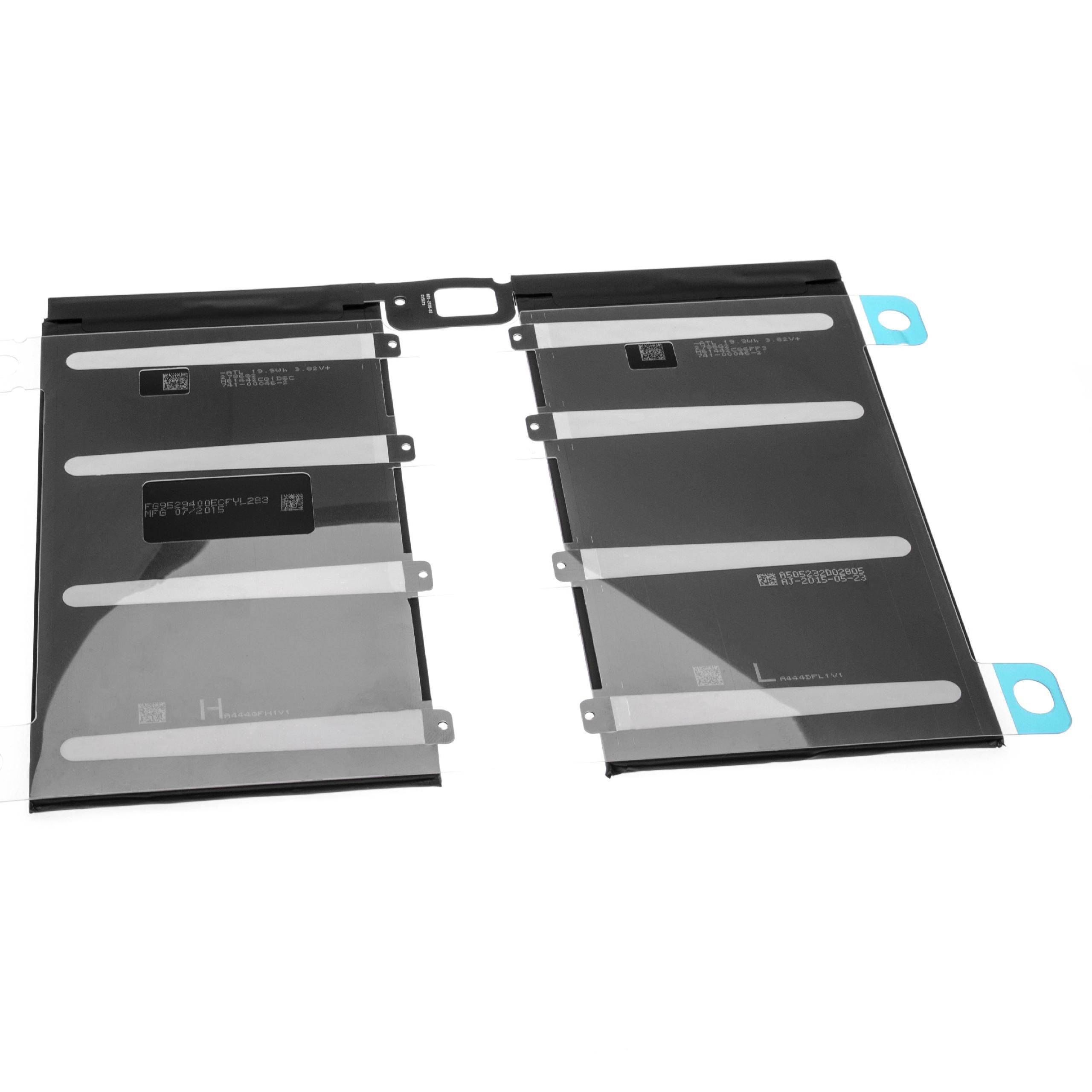 vhbw Akku Ersatz für Apple A1577 für Tablet Pad (10300 mAh, 3,8 V, Li-Polymer)