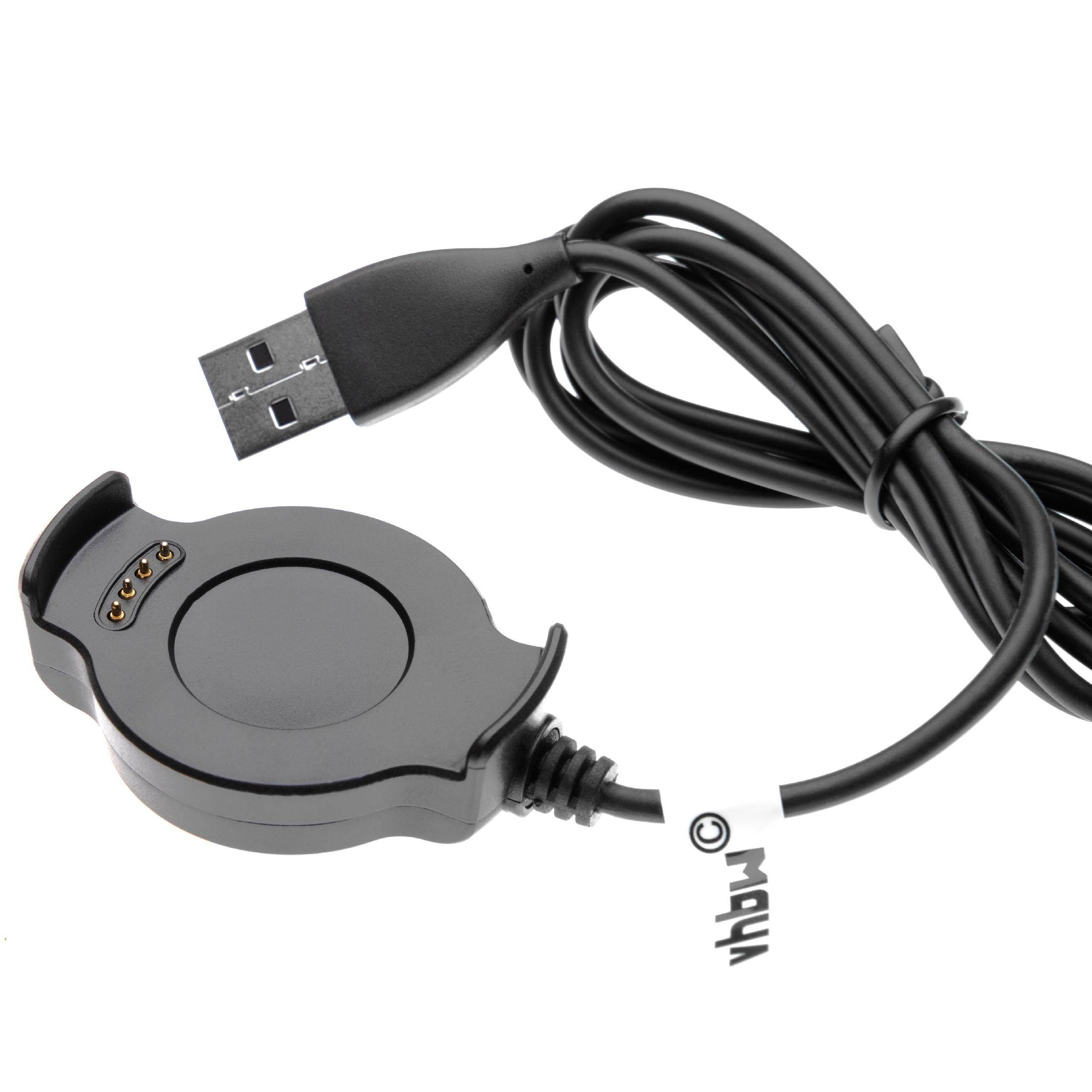 vhbw USB Kabel Ladekabel Ladestation kompatibel mit Smartwatch, Fitnessarmband Huawei Watch 2.
