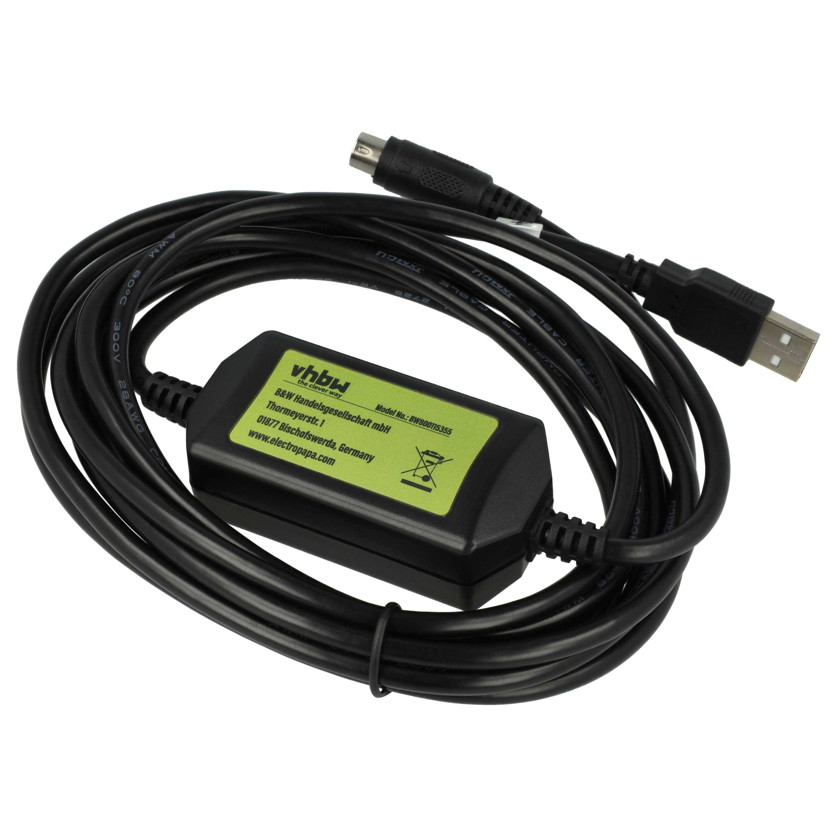 vhbw USB Programmierkabel kompatibel mit Mitsubishi MELSEC FX3U, FX-Serie Funkgerät, blau