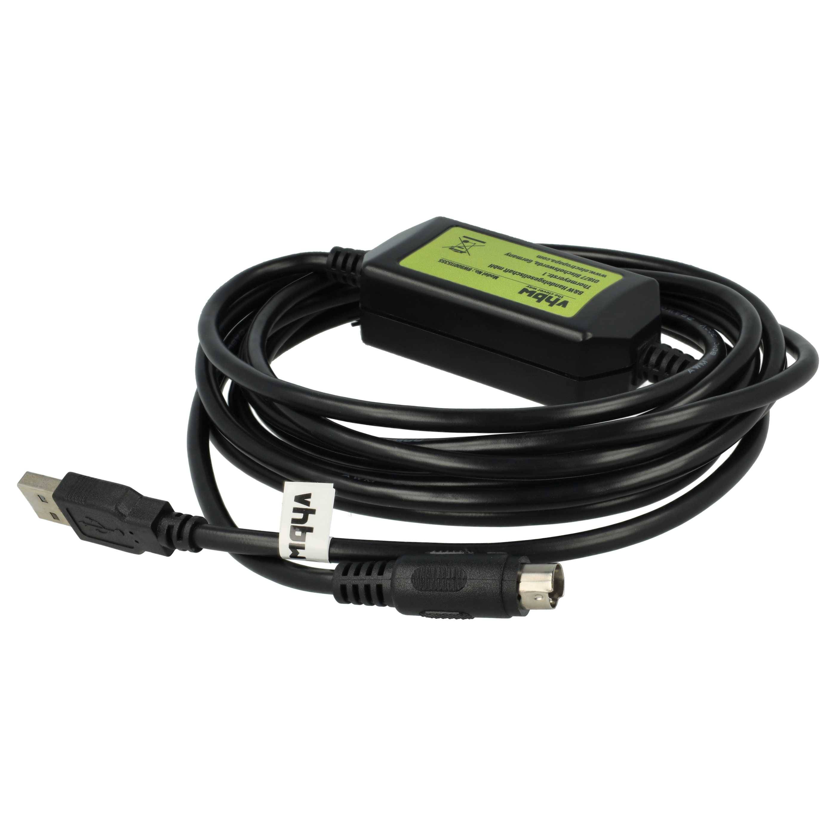 vhbw USB Programmierkabel kompatibel mit Mitsubishi MELSEC FX3U, FX-Serie Funkgerät, blau