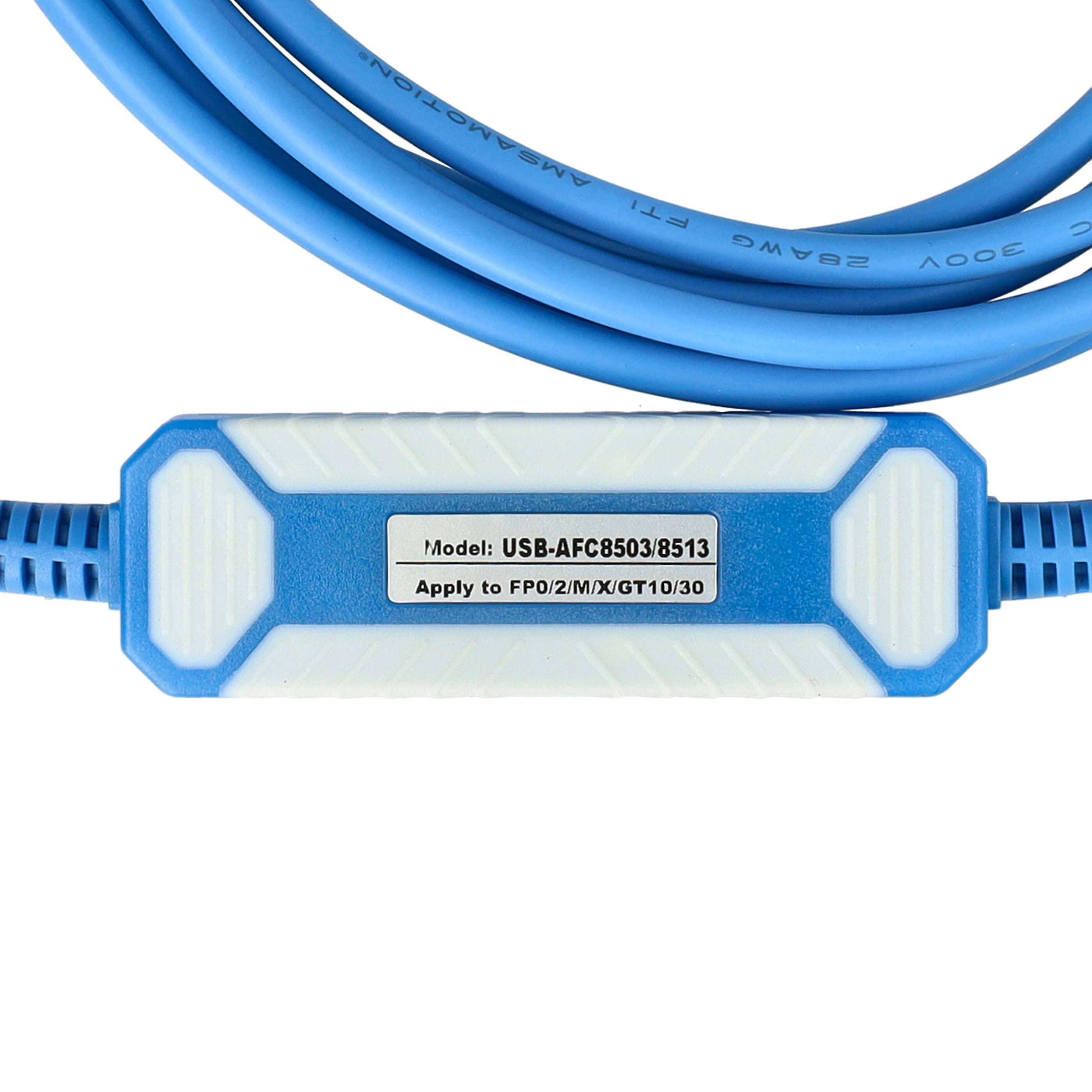 vhbw USB Programmierkabel kompatibel mit Fatek Facon FBS-Serie Funkgerät, blau