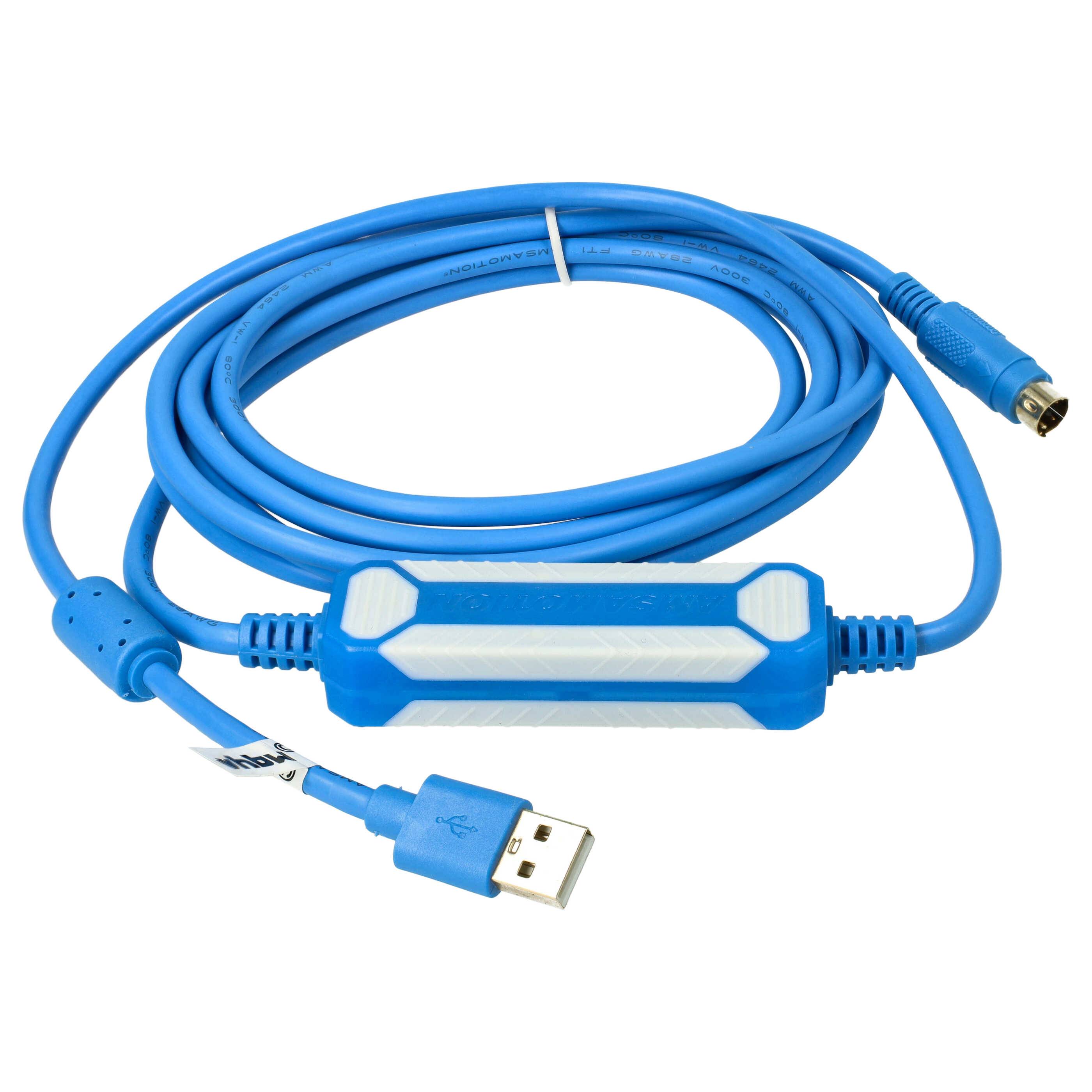 vhbw USB Programmierkabel kompatibel mit Fatek Facon FBS-Serie Funkgerät, blau