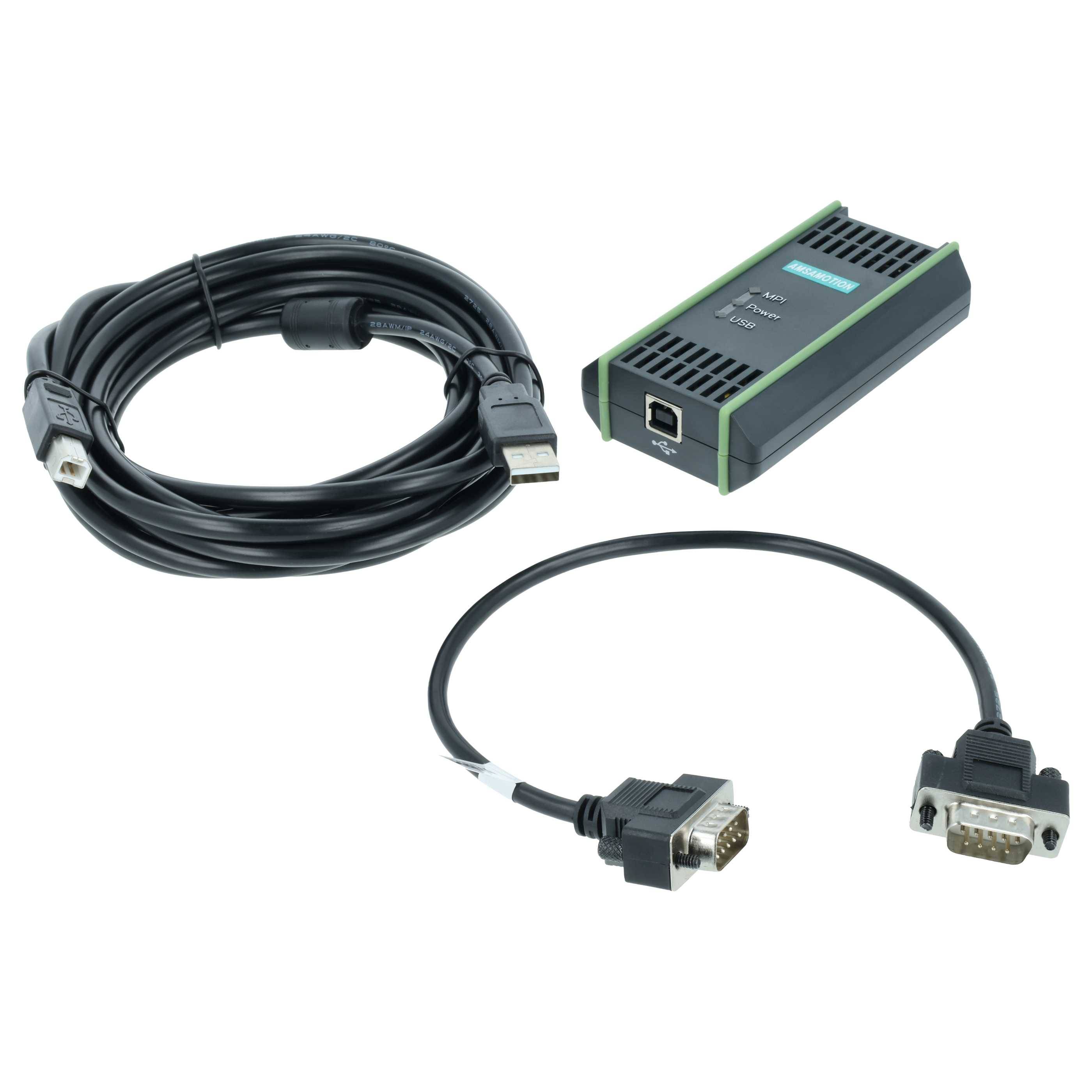 vhbw USB Programmierkabel Ersatz für Siemens 6GK1571-0BA00-0AA0, 6ES7972-0CB20-0XA0 für Steuerungssystem - Verbindungskabel, 5 m