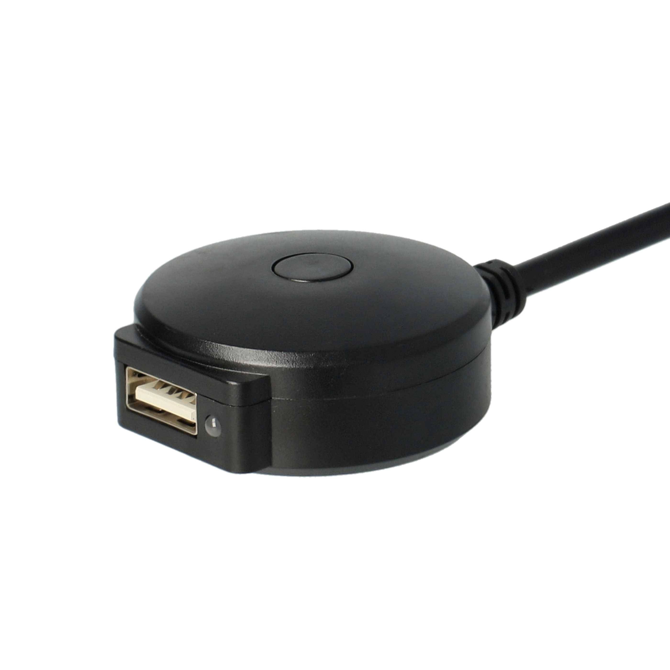 vhbw AUX Kabel KFZ Radio kompatibel mit BMW ab Bj. 11/2008 Series 7 | Auto Autoradio - USB, Bluetooth, 30 cm