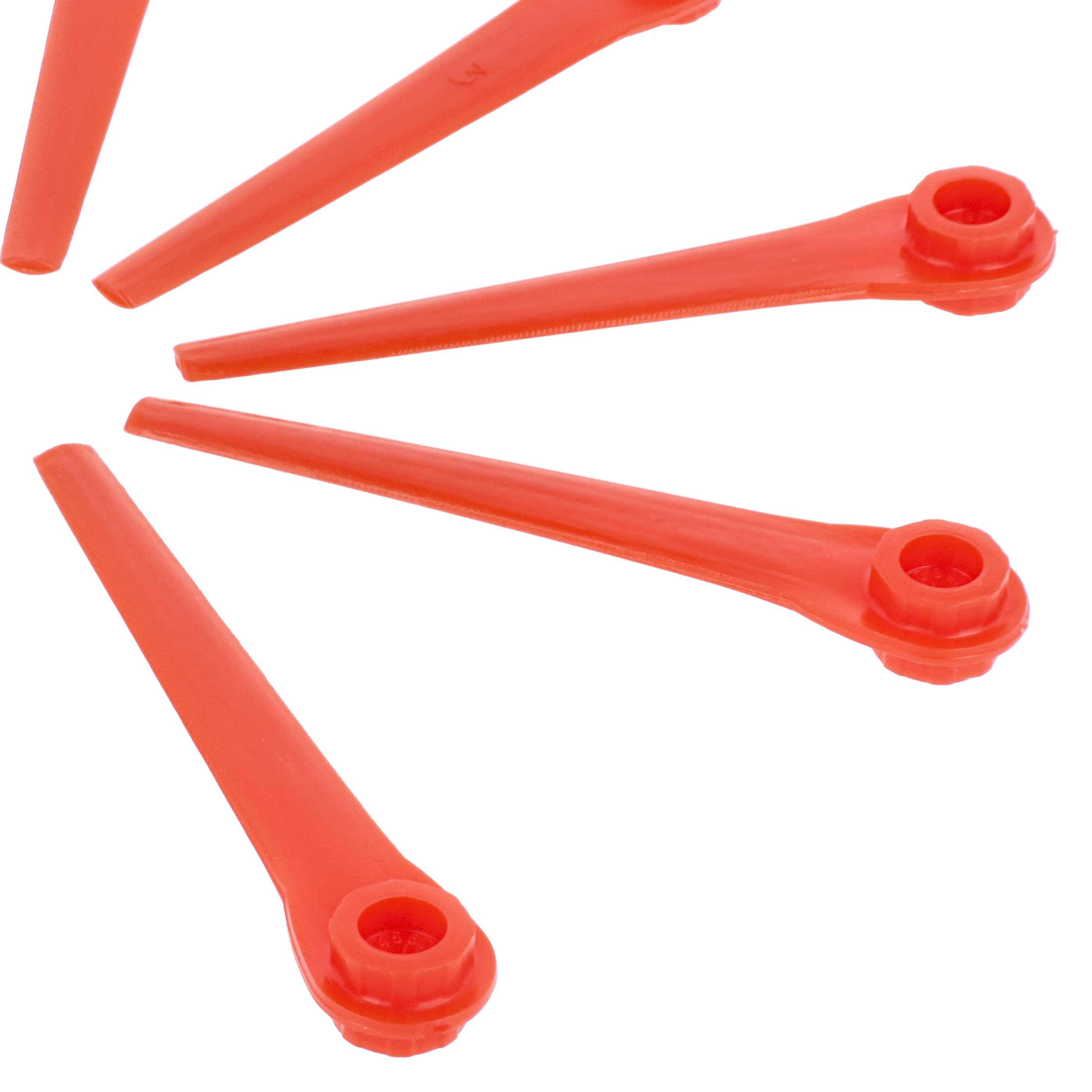vhbw 10x Ersatz-Messer kompatibel mit Gardena EasyCut Li-18/23R 9823-20, Li-18/23R 9823 Rasentrimmer - Ersatzklinge Rot, Kunststoff