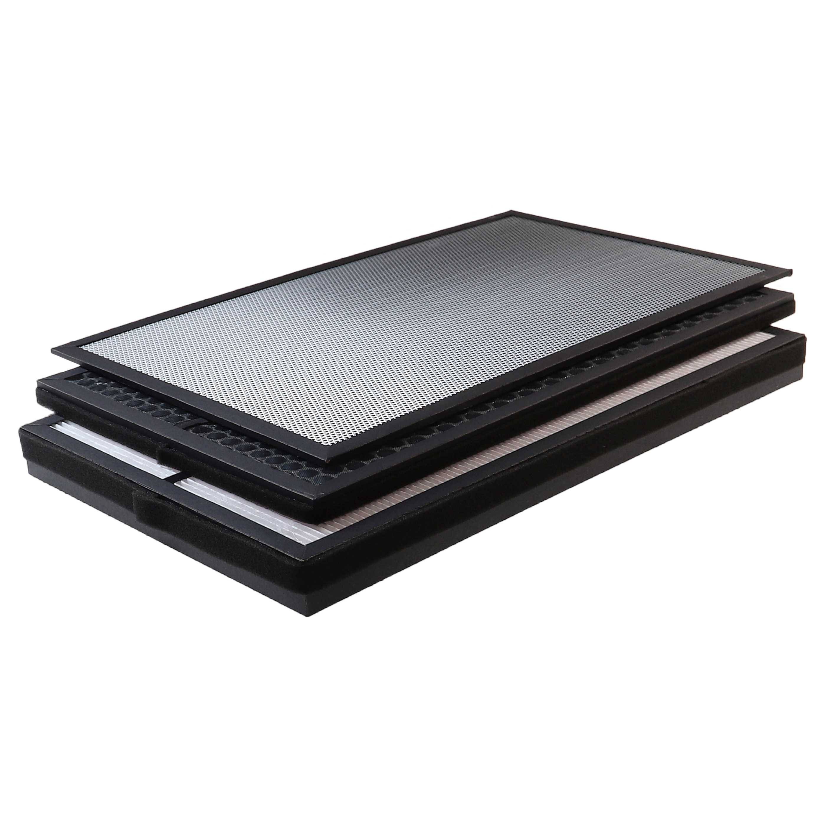 vhbw 3-teiliges Filter-Set kompatibel mit Baren B-785, B-H03, B-783 Luftreiniger - HEPA-Filter, Fotokatalysator, Aktivkohlefilter