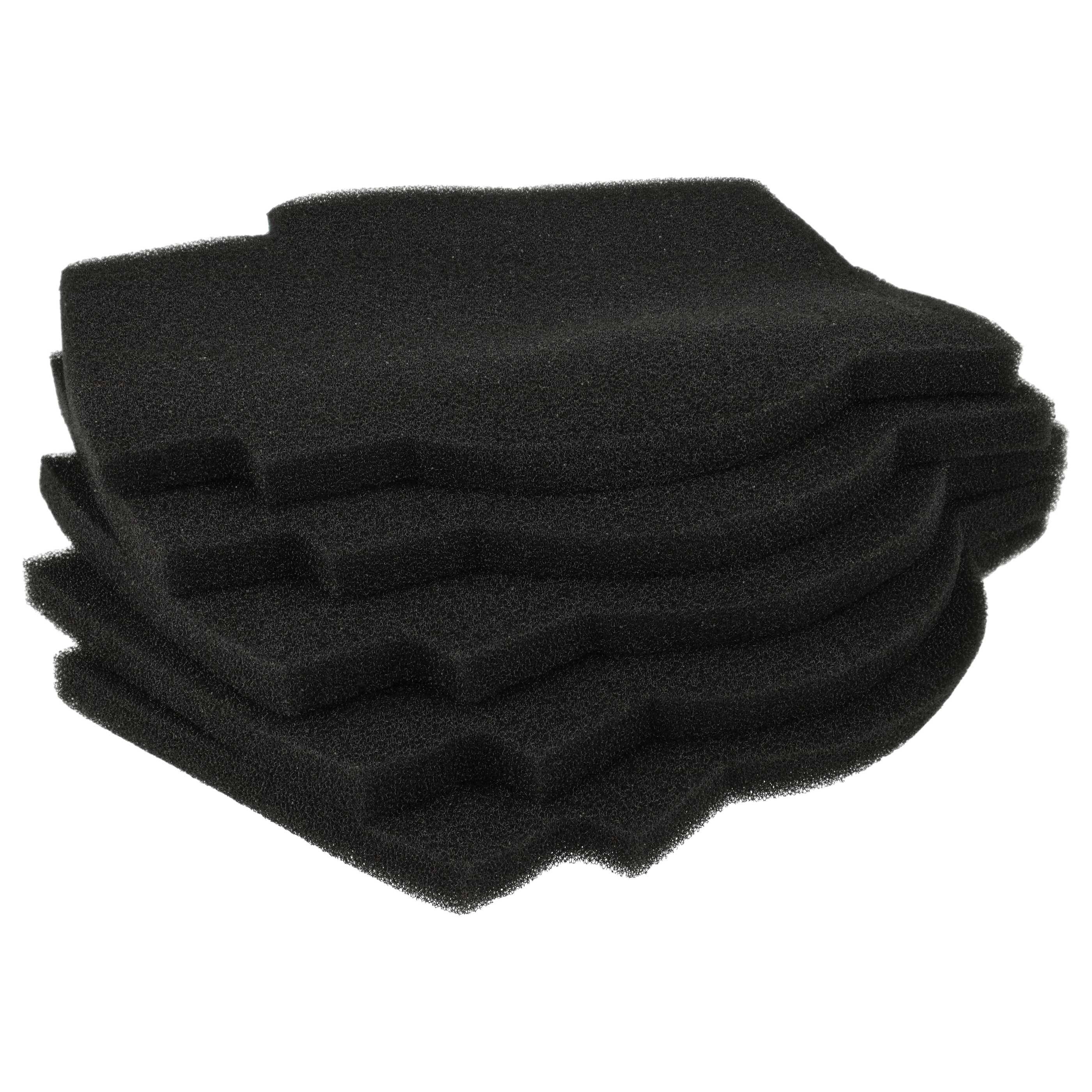 vhbw 5x Luftfilter Ersatz für Lunos 39721 für Lüfter, Badlüfter, Ventilator, Lüftungsgerät - Schwarz