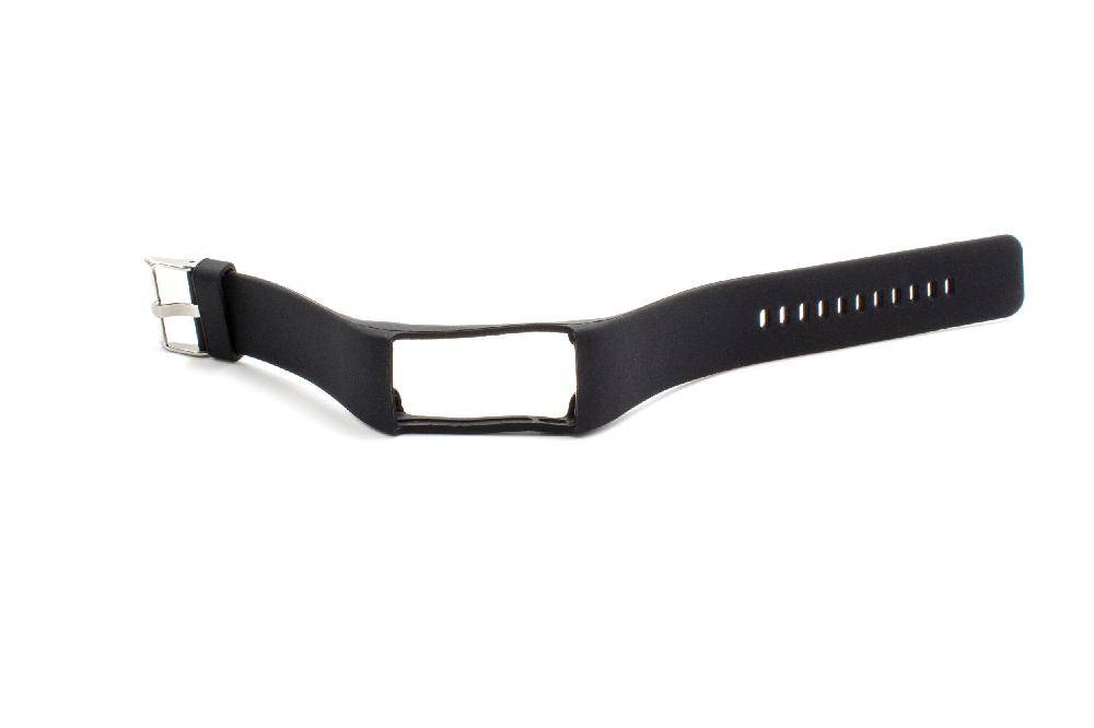 vhbw Ersatz Armband kompatibel mit Polar A360, A370 Fitnessuhr, Smartwatch - 24 cm Silikon schwarz