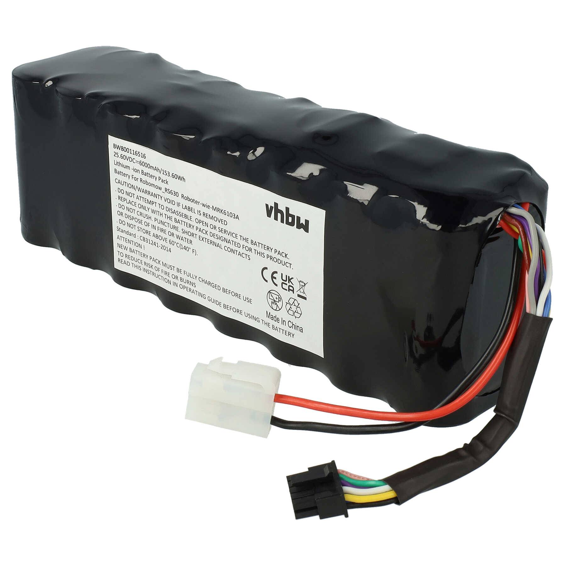 vhbw Akku Ersatz für MRK6103A, MRK6105A, BAT6001B, BAT6000A, BAT6000C für Rasenmäher (6000mAh 25,6V LiFePO4)