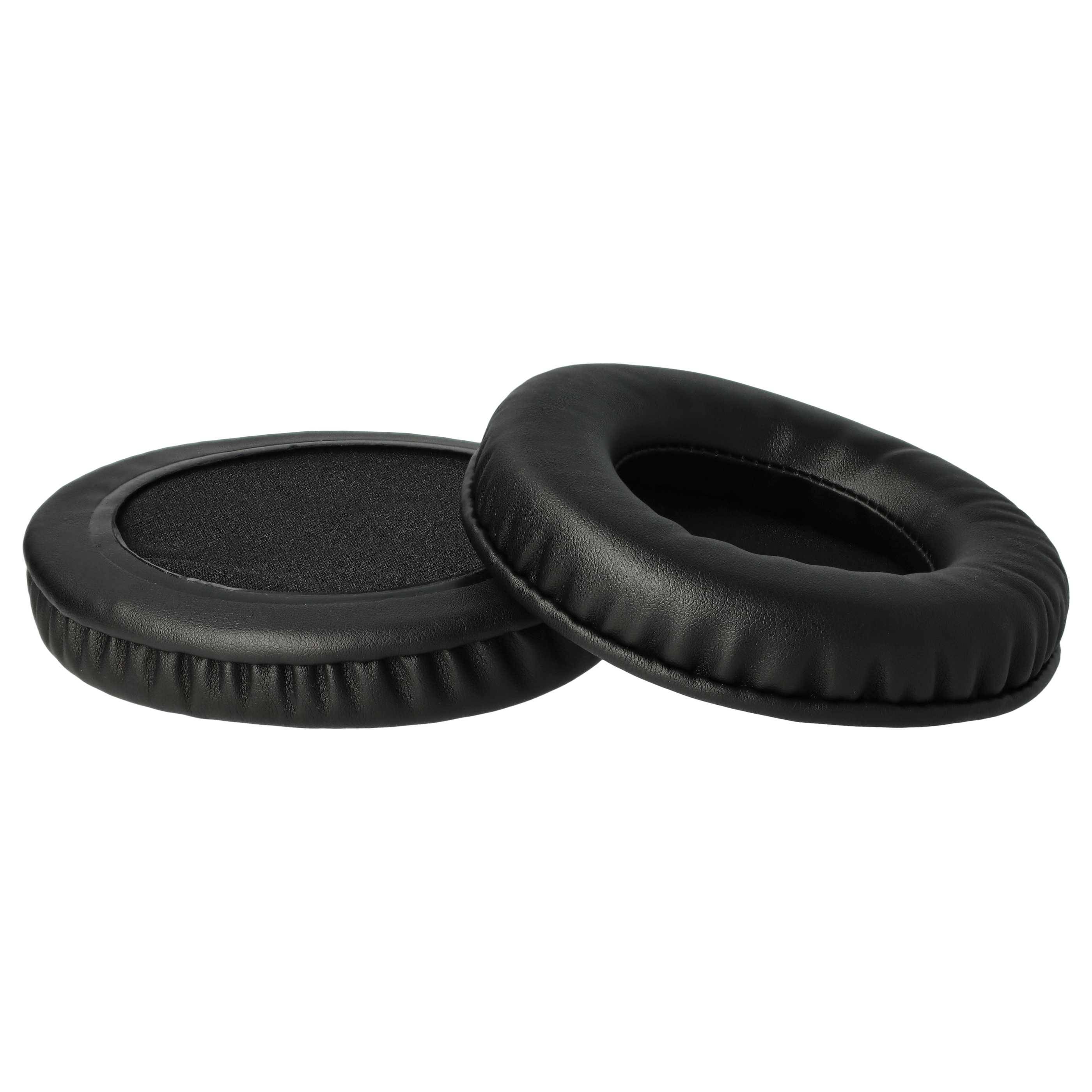 vhbw 2x Ohrpolster kompatibel mit AKG HSD-271, HSC-271, K242, K240 MK II, K290, K280, K305 Kopfhörer Headset, Polyurethan Schwarz