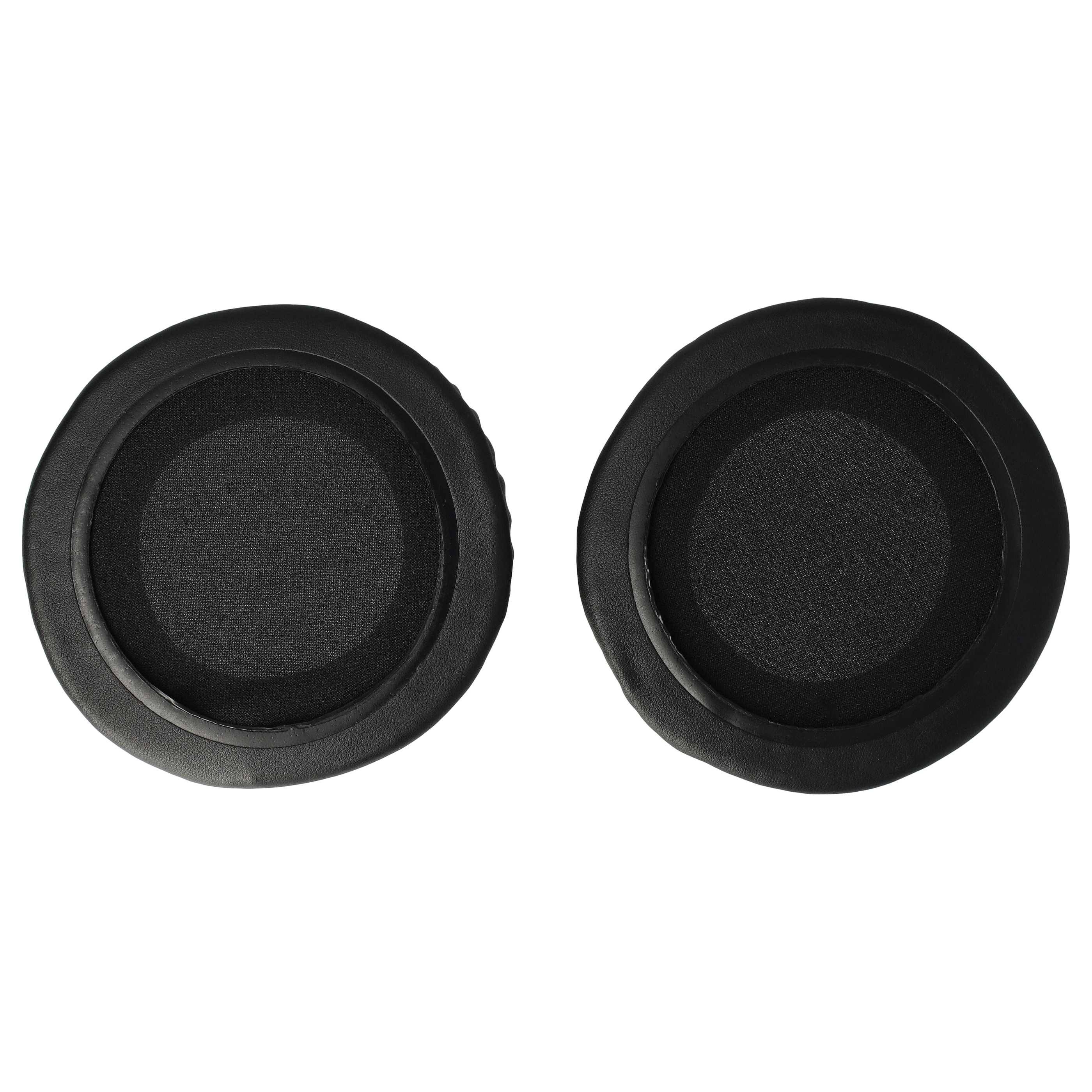 vhbw 2x Ohrpolster kompatibel mit AKG HSD-271, HSC-271, K242, K240 MK II, K290, K280, K305 Kopfhörer Headset, Polyurethan Schwarz