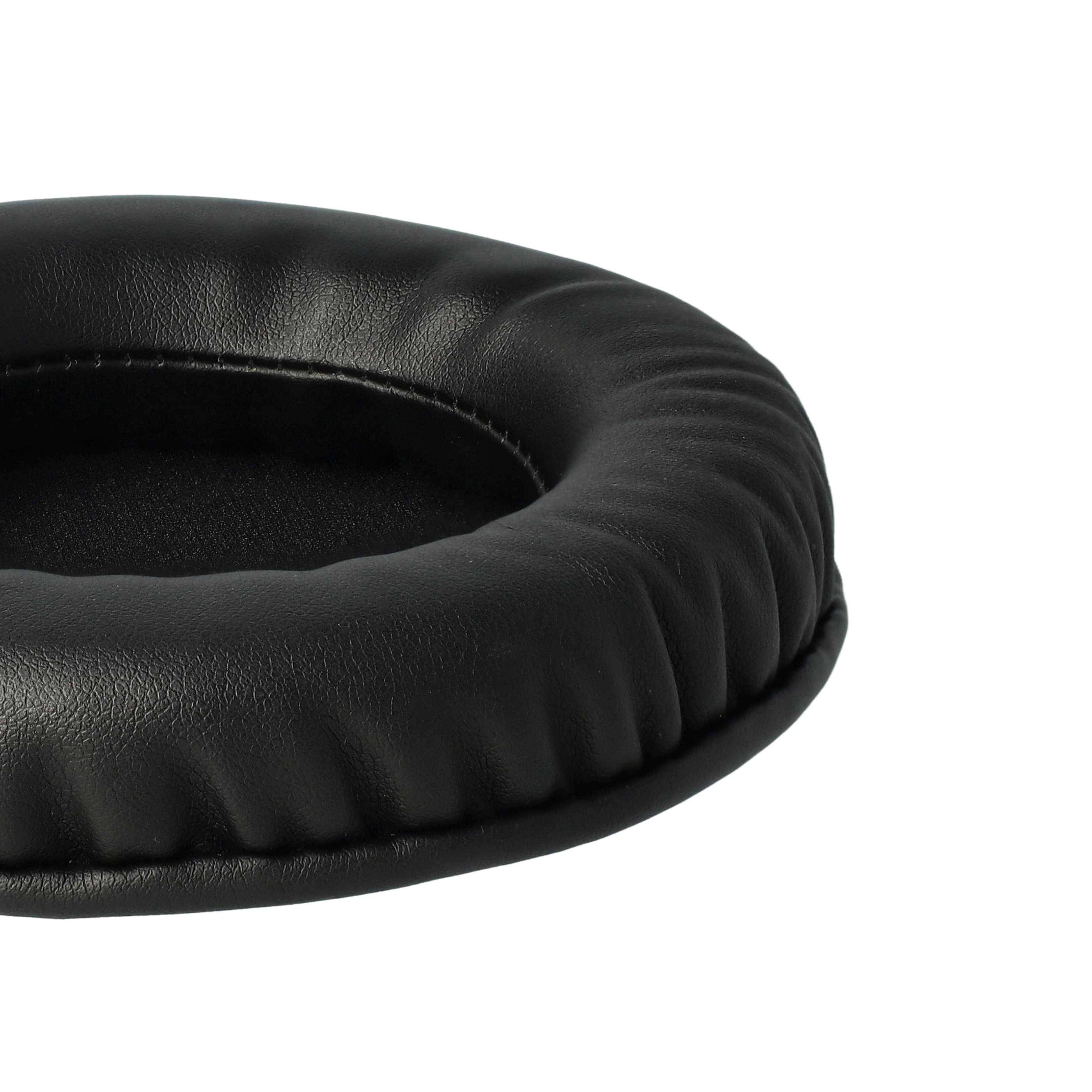 vhbw 2x Ohrpolster kompatibel mit AKG HSD-271, HSC-271, K242, K240 MK II, K290, K280, K305 Kopfhörer Headset, Polyurethan Schwarz