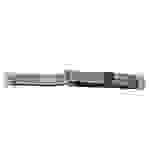 vhbw Ersatz Armband kompatibel mit Fossil Q Founder 2.0, Gazer Fitnessuhr, Smartwatch - 10.7cm + 8.3 cm Nylon schwarz / weiß / grau