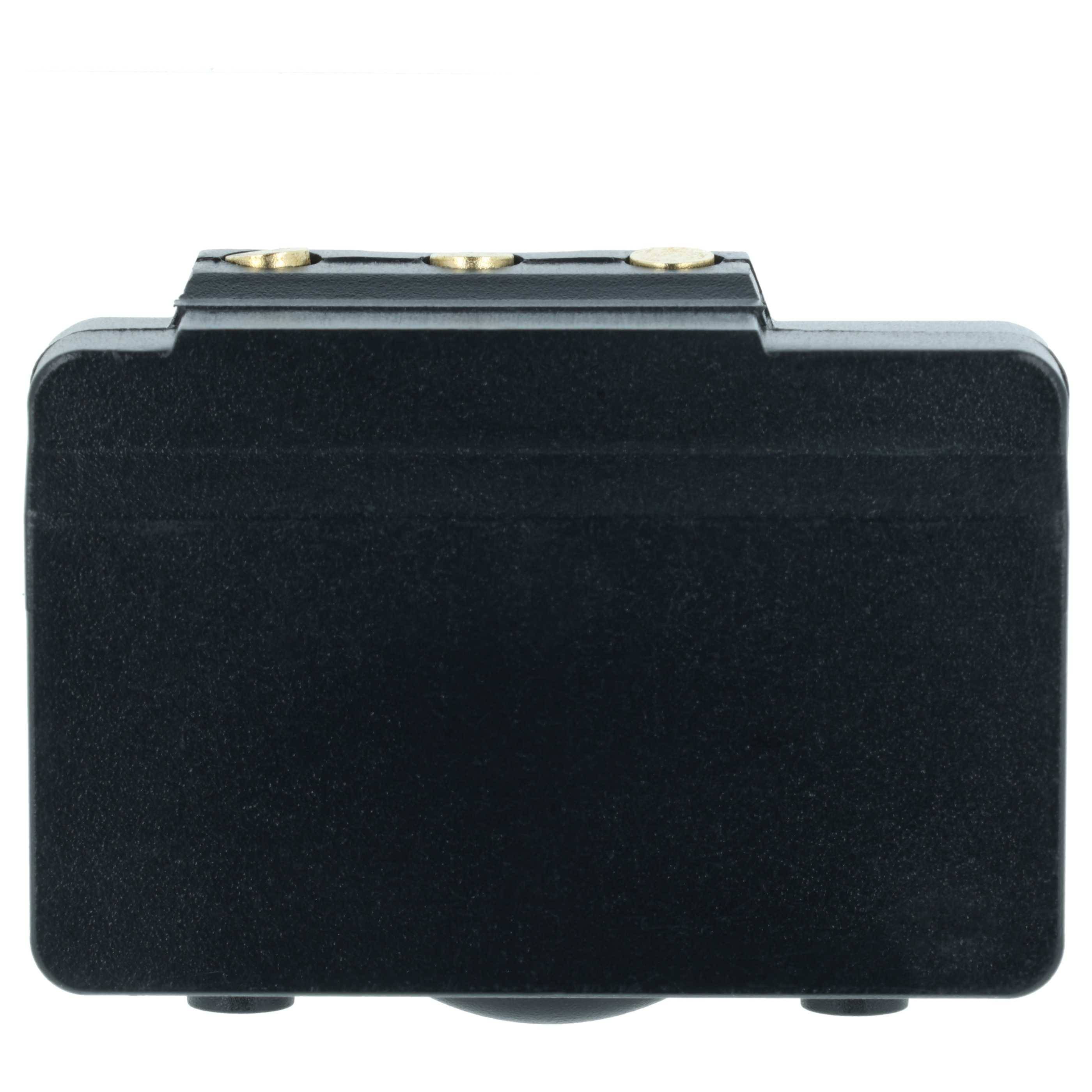 vhbw 2x Akku kompatibel mit IMET M550S Wave S Industrie-Funkfernsteuerung Fernbedienung (2000 mAh, 2,4 V, NiMH) - Schwarz