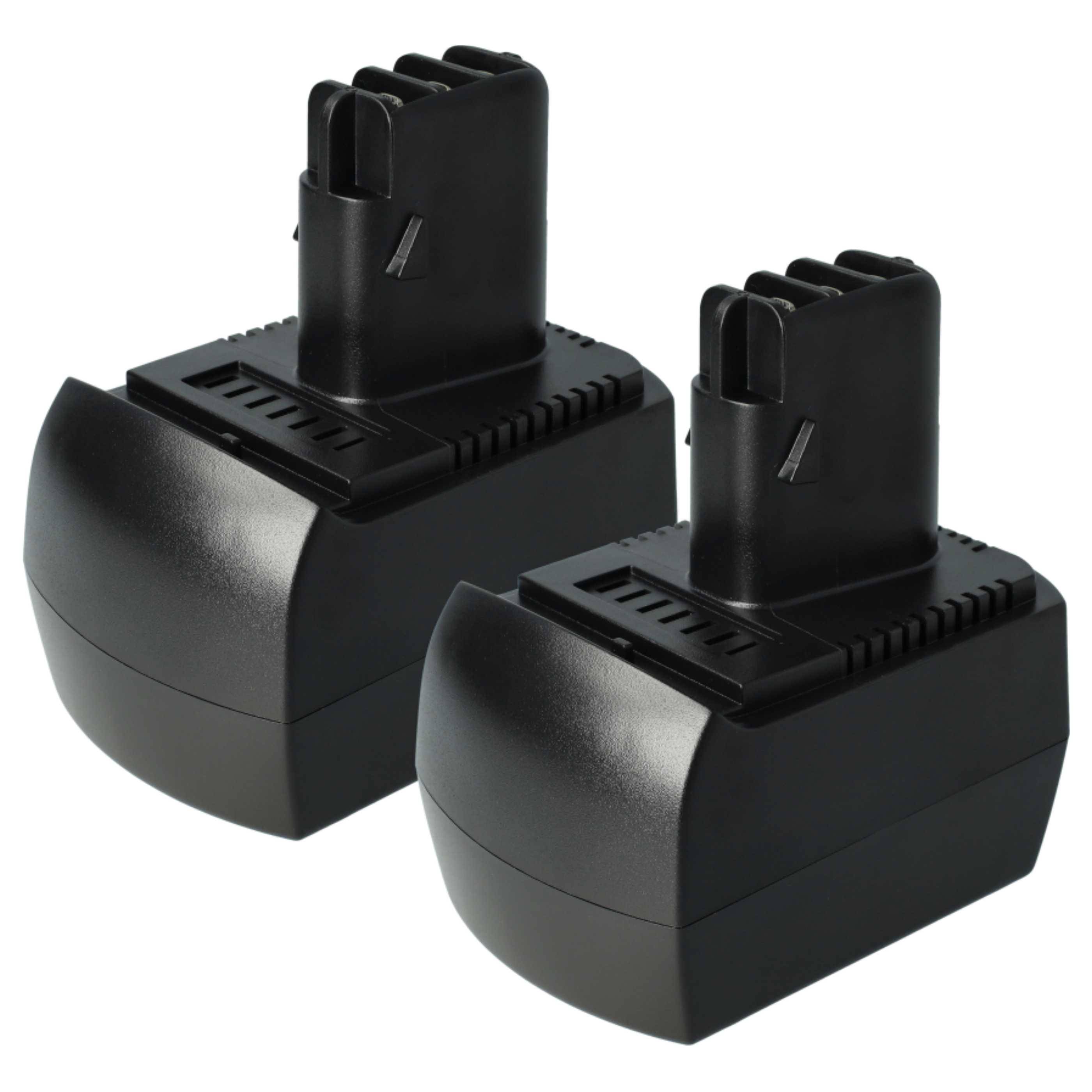 vhbw 2x Akku kompatibel mit Metabo ULA9.6-18 Werkzeug (1500 mAh, NiMH, 12 V)