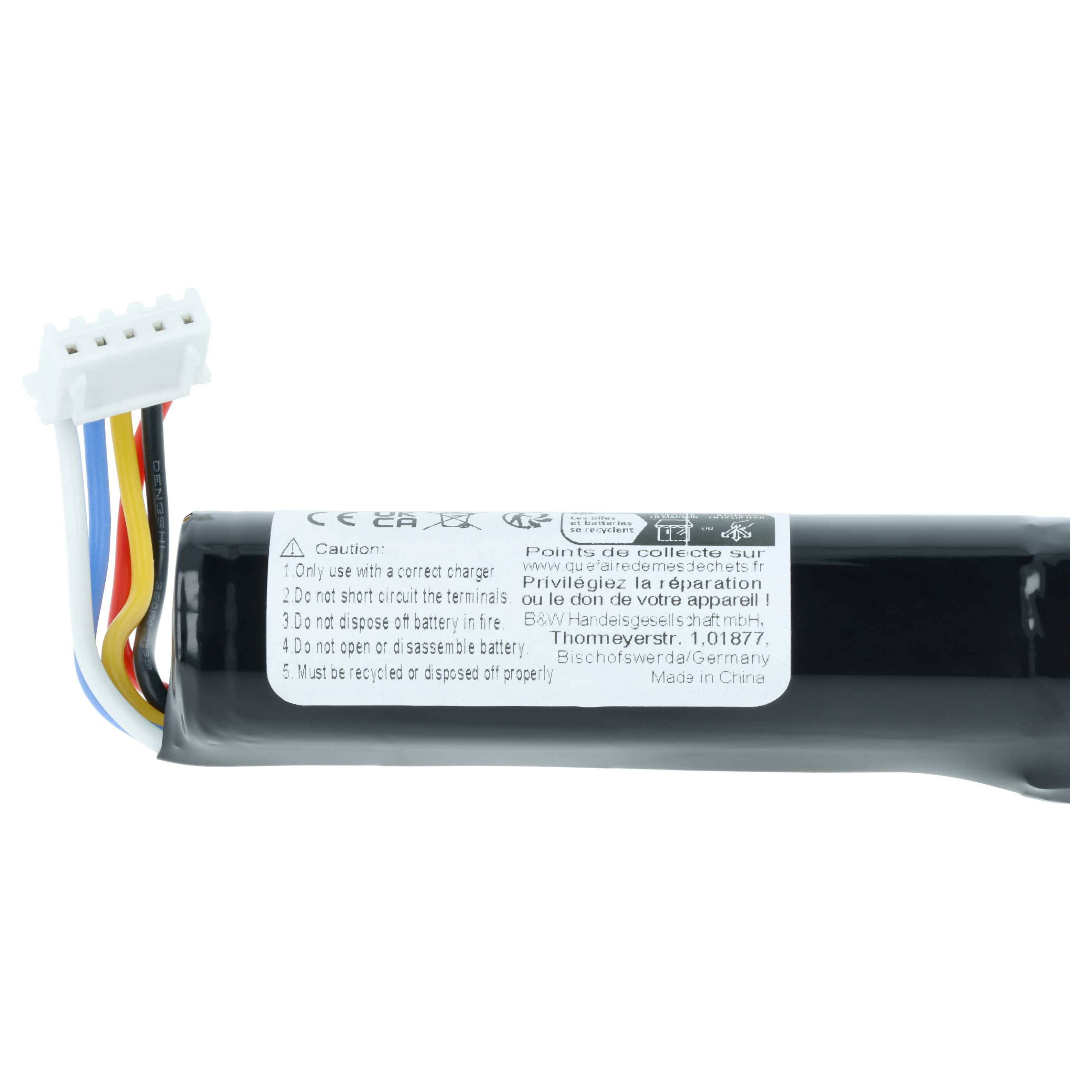 vhbw Akku kompatibel mit Bang & Olufsen Beolit 15, 17 Lautsprecher Boxen Speaker (3400mAh, 7,4V, Li-Ion)