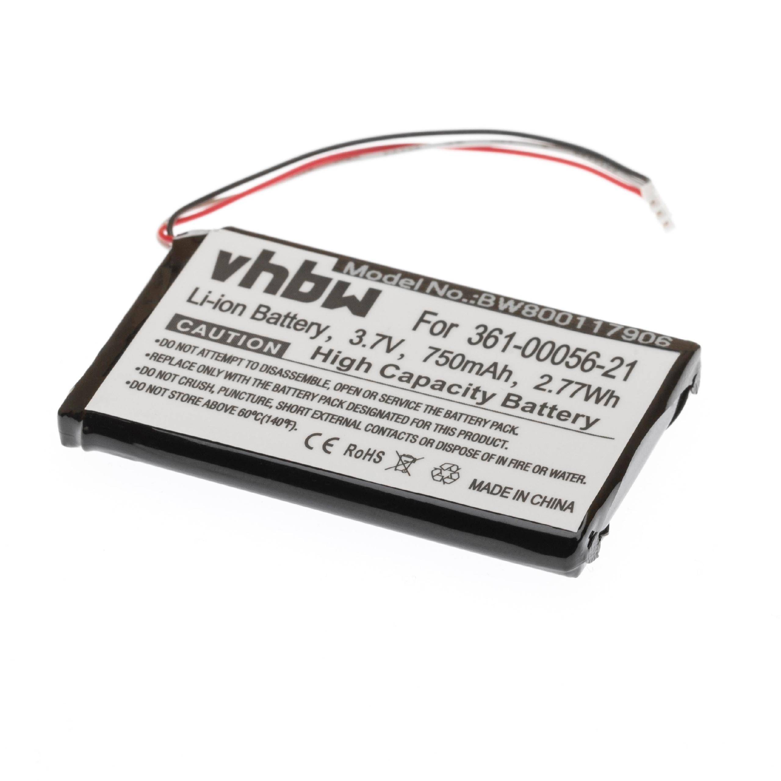 vhbw Akku kompatibel mit Garmin DriveLux 010-01531-00, 50 LMTHD GPS Navigation Navi (750 mAh, 3,7 V, Li-Ion)