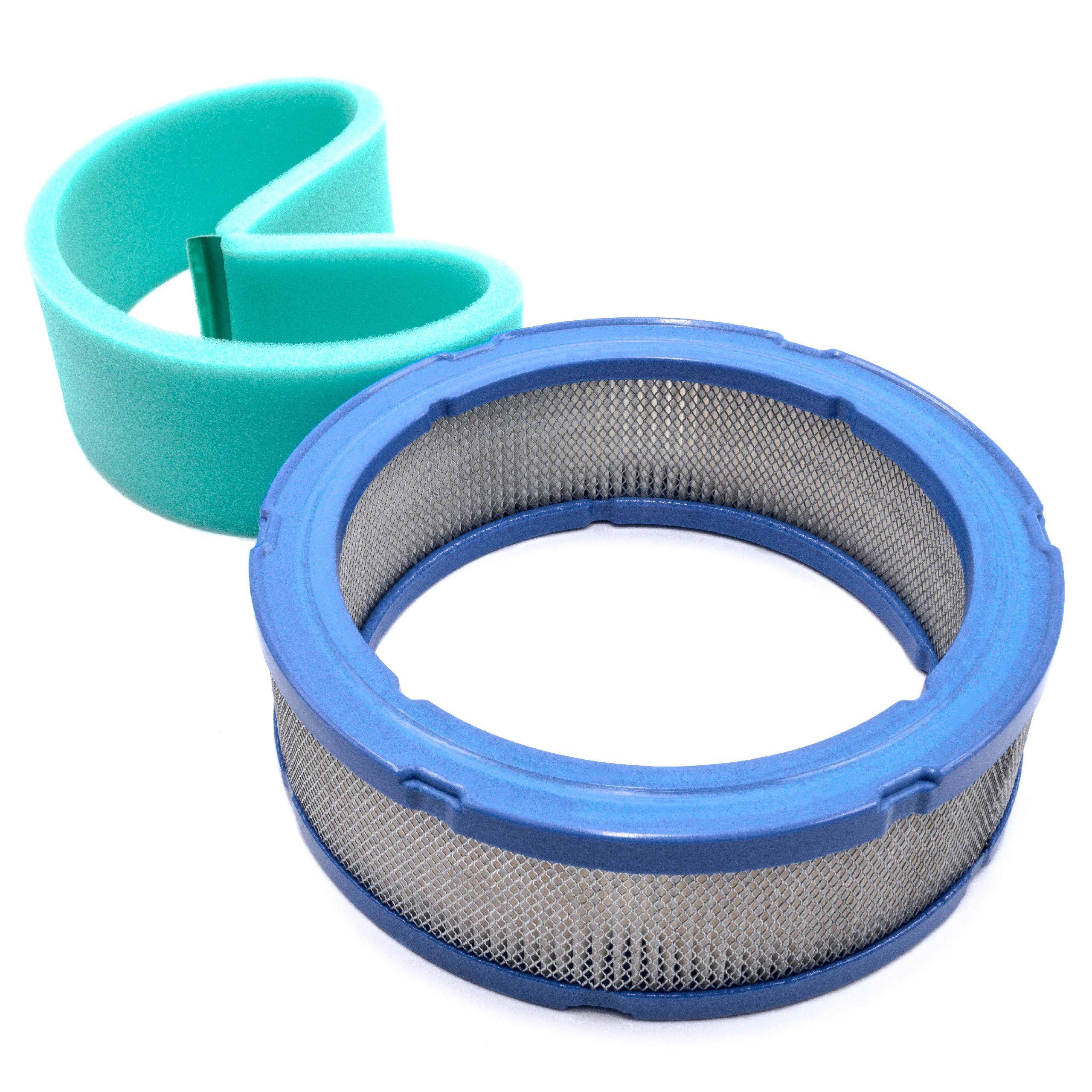 vhbw Filter-Set kompatibel mit Briggs & Stratton 356400, 356700, 357700 Rasenmäher-Motor - 2x Ersatz-Filter (Luftfilter, Vorfilter)
