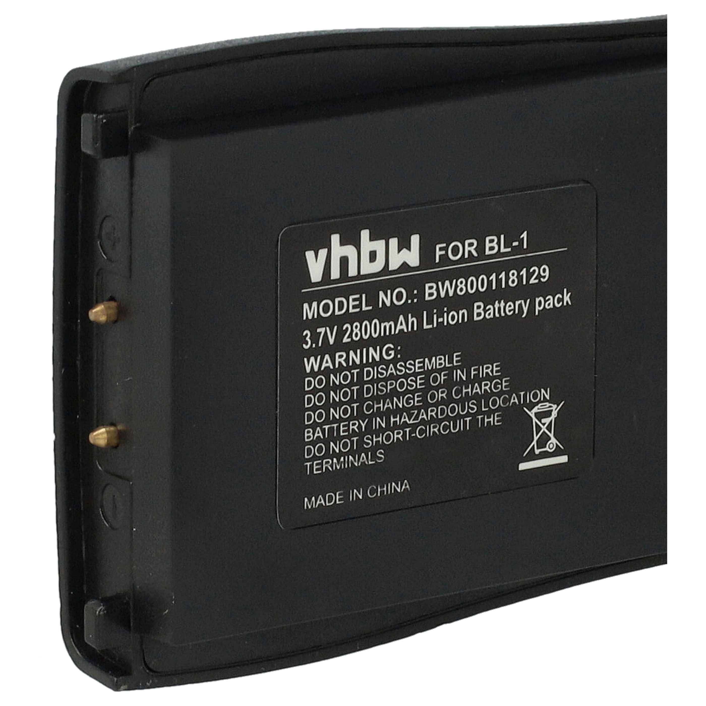 vhbw Akku Ersatz für Baofeng BL-1 für Funkgerät, Walkie Talkie (2800mAh, 3,7V, Li-Ion)