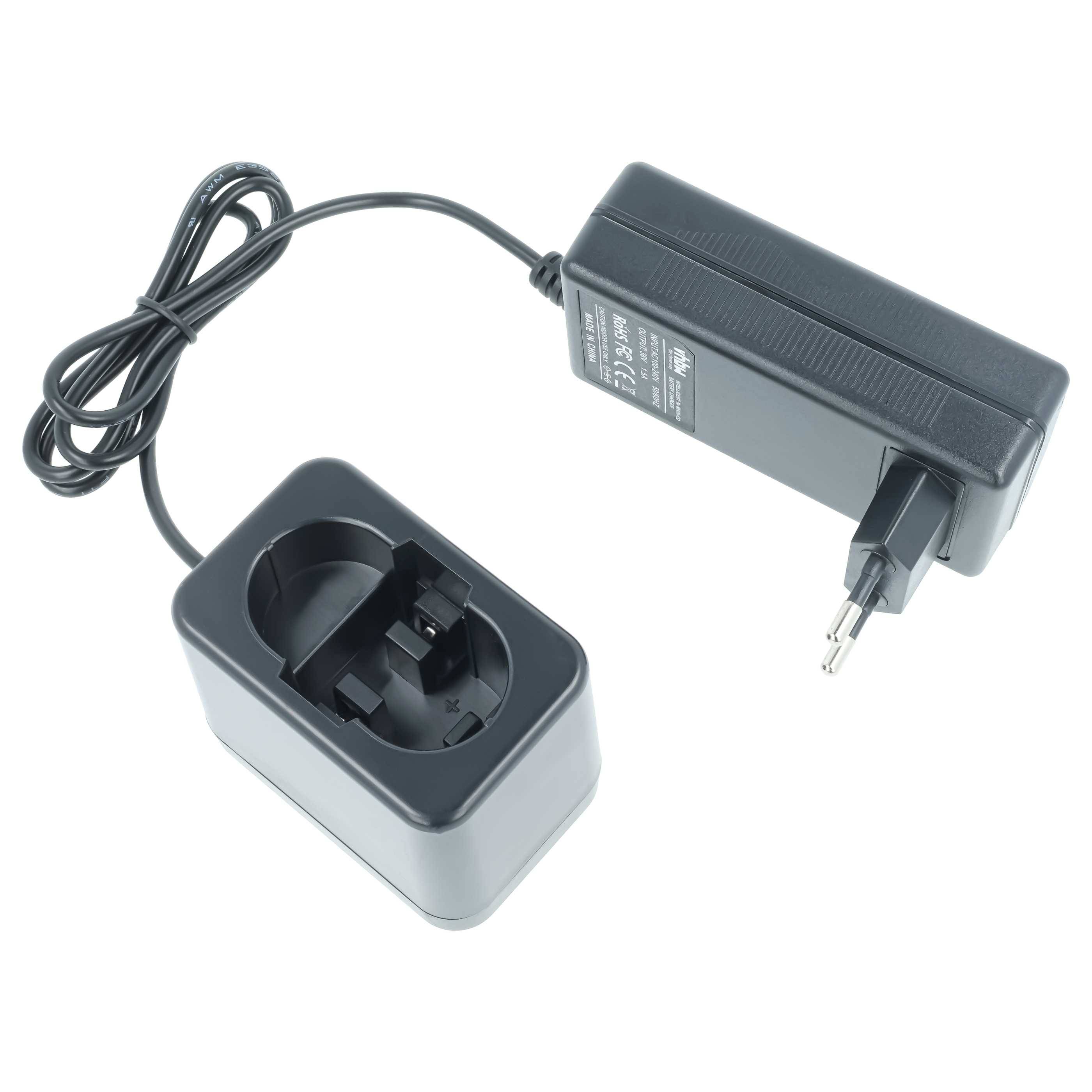 vhbw Ladegerät kompatibel mit Bosch JAN-55, IDI 244, PAG 14.4V, Jan-54, PBM 9.6 VE-2, IASR 2490, PAG 12 Werkzeug Akkus, 36V