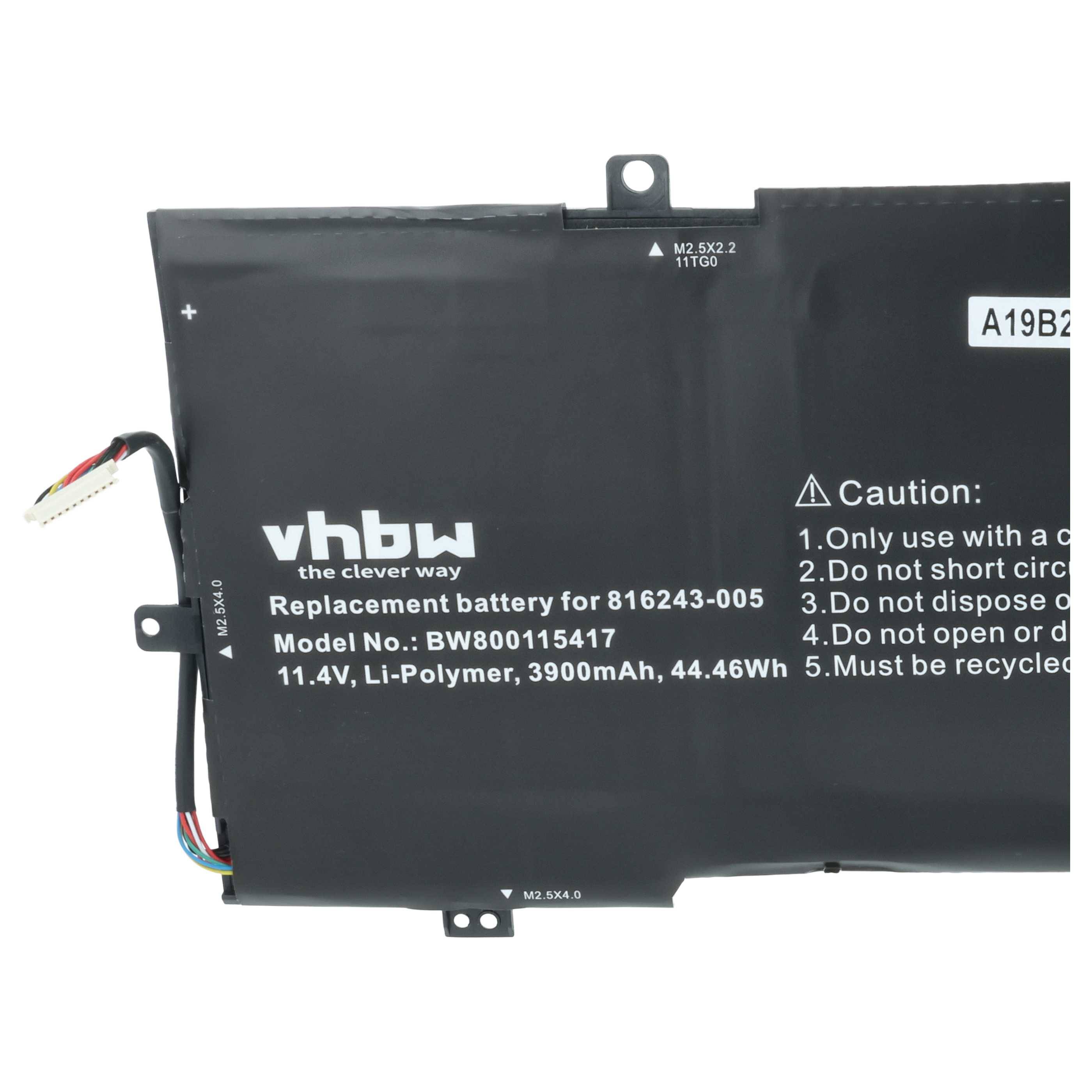 vhbw Akku kompatibel mit HP Envy 13-D032TU, 13-D030TU, 13-D031TU, 13-D028TU, 13-D027TU Notebook (3900 mAh, 11,4 V, Li-Polymer)